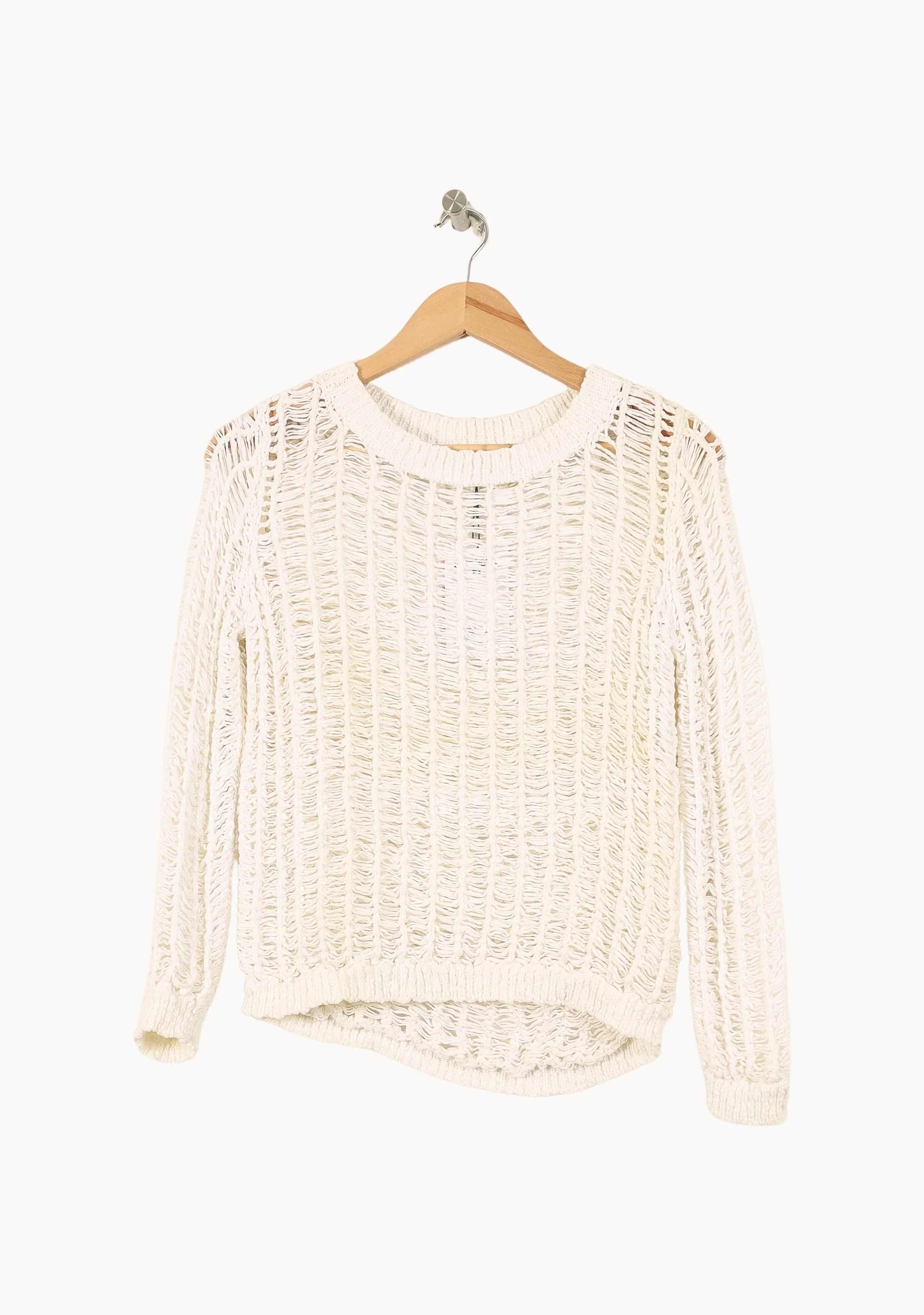 Pull Maille Blanc - Taille S/36 - Image 2