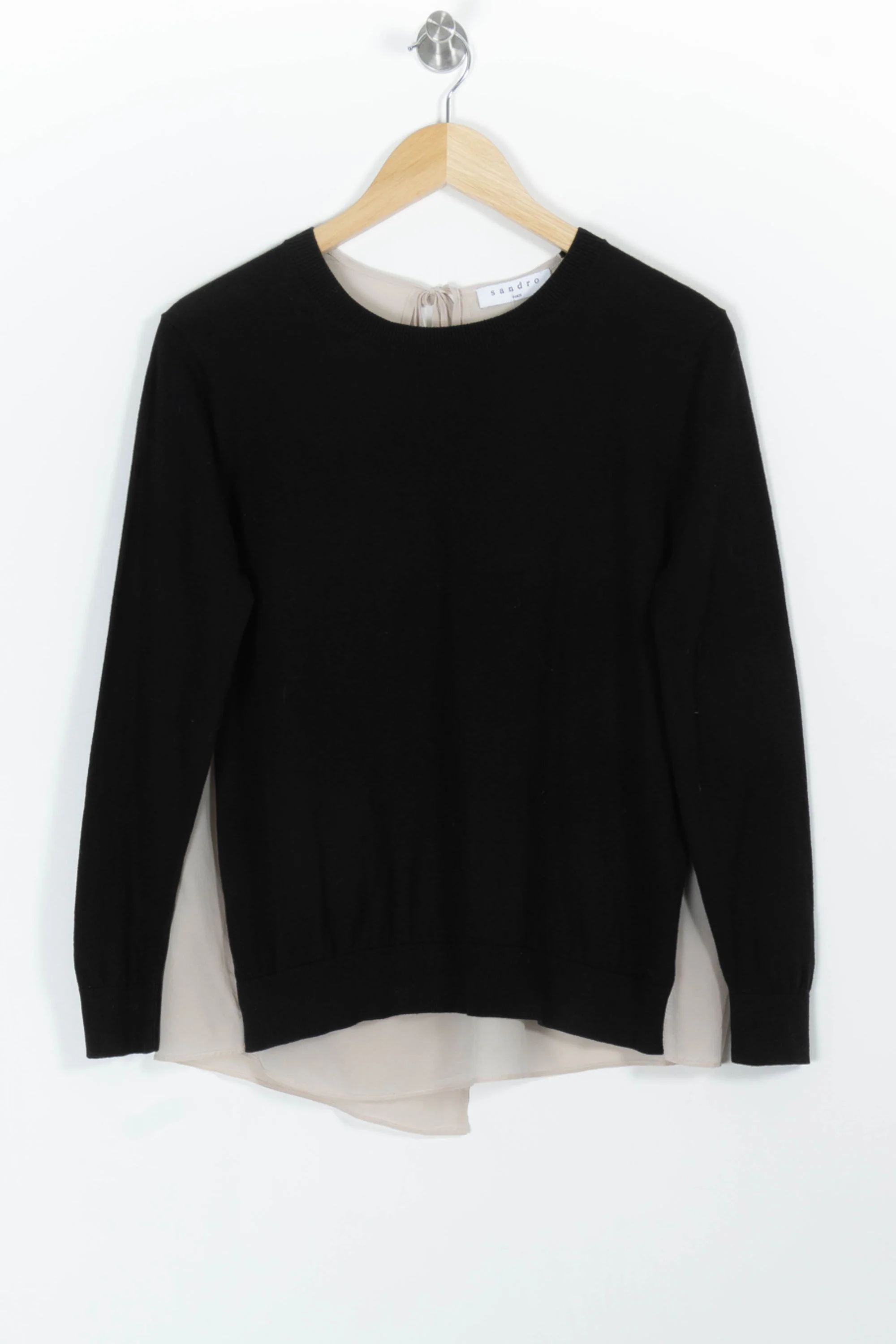 Pull Noir et Beige - Taille S/36 - Image 2