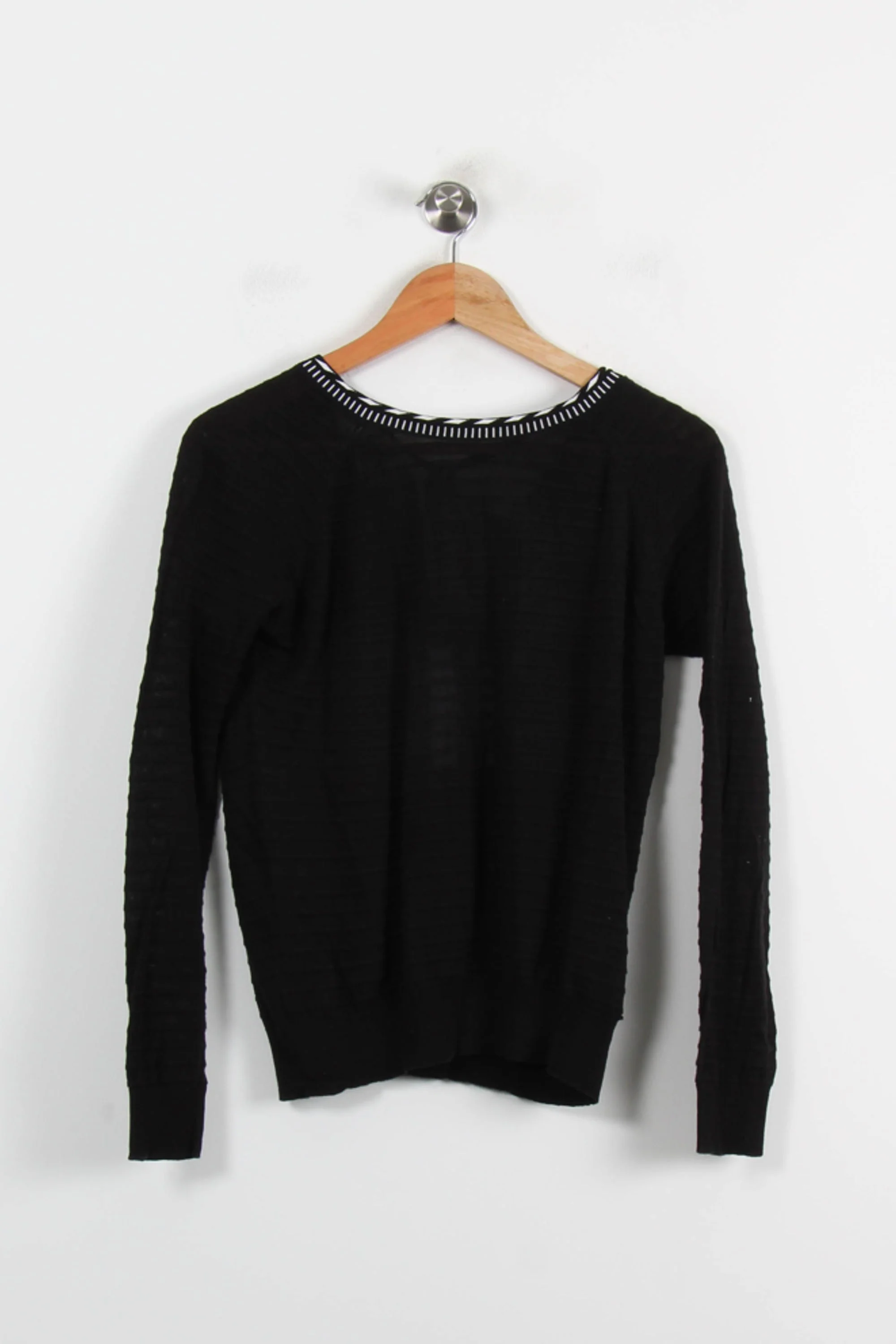 Pull Noir et Blanc - Taille S/36 - Image 2