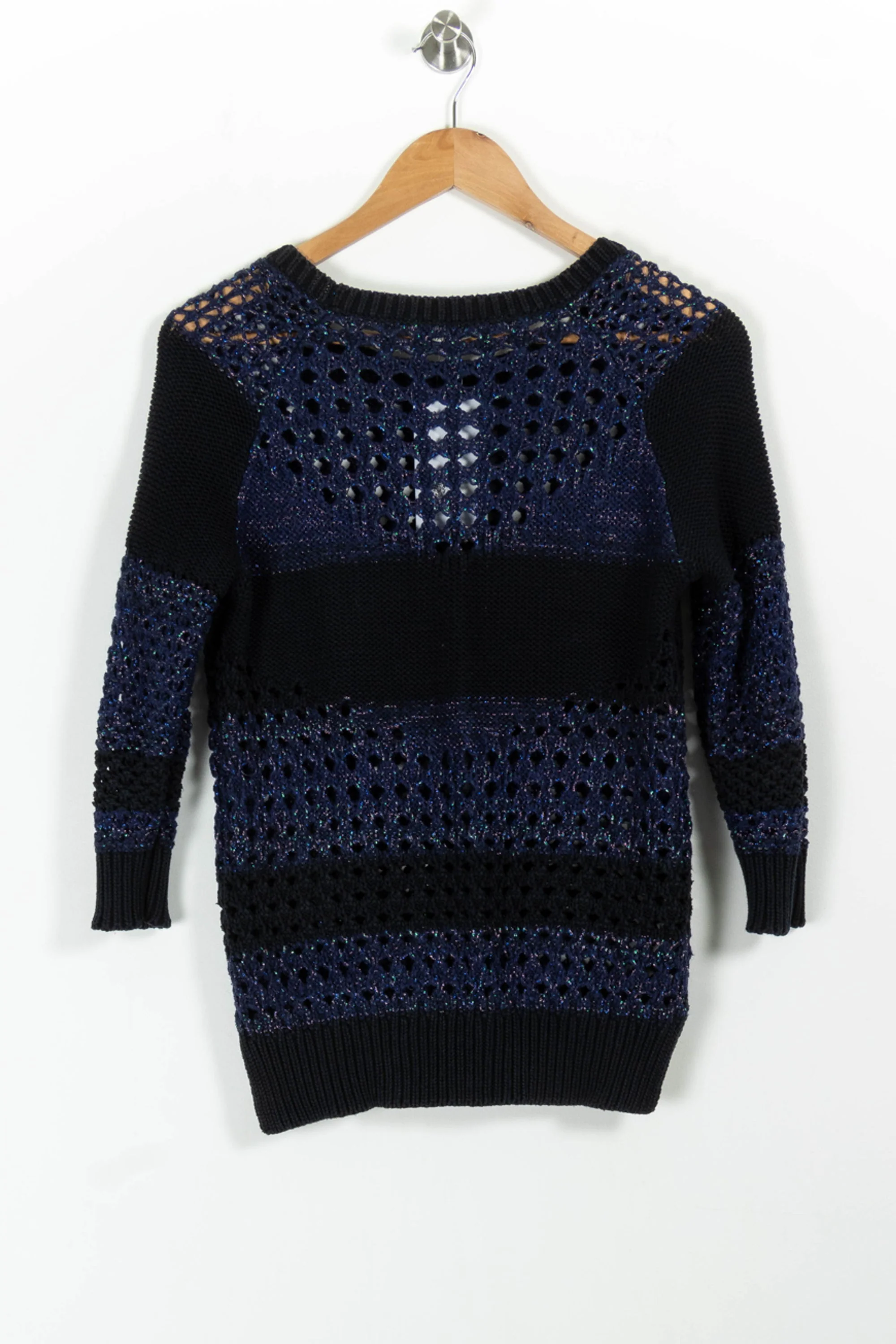 Pull Noir et Bleu - Taille S/36 - Image 4