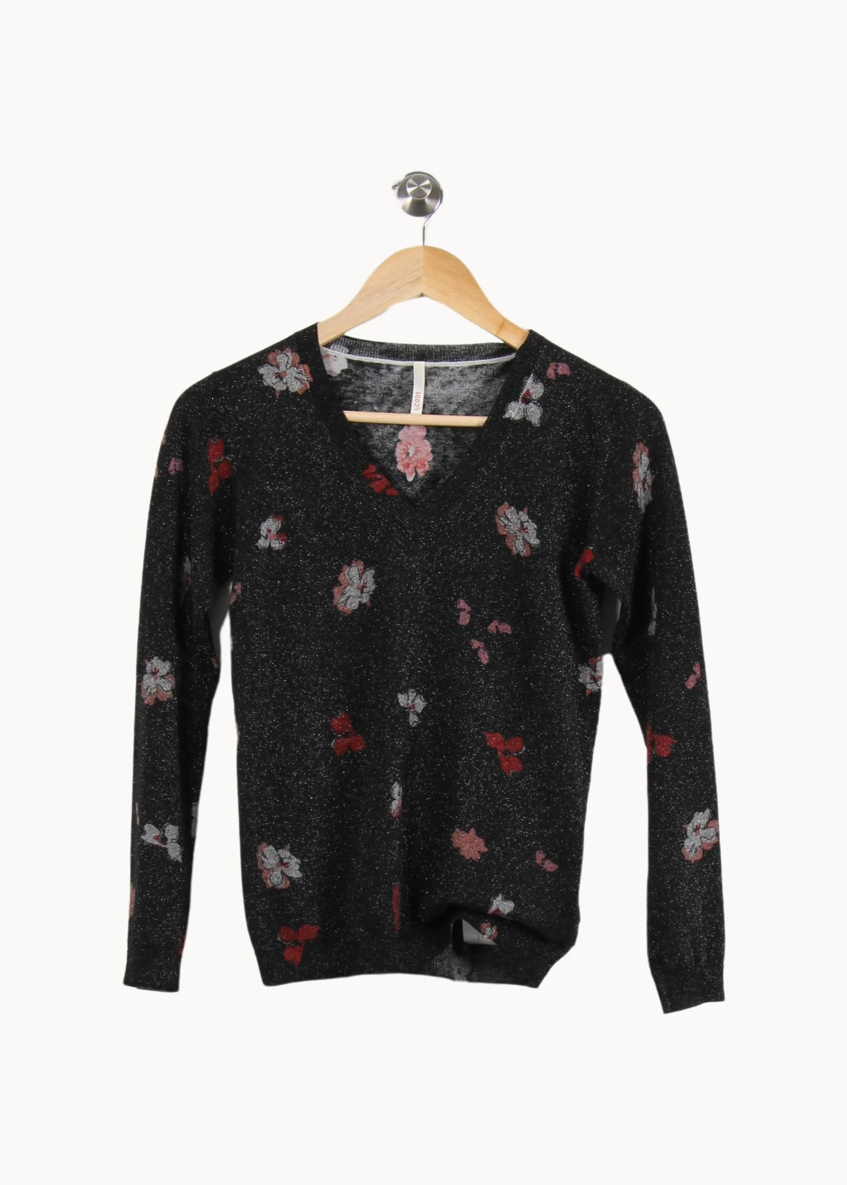 Pull Noir et Rouge - Taille S/36 - Image 2