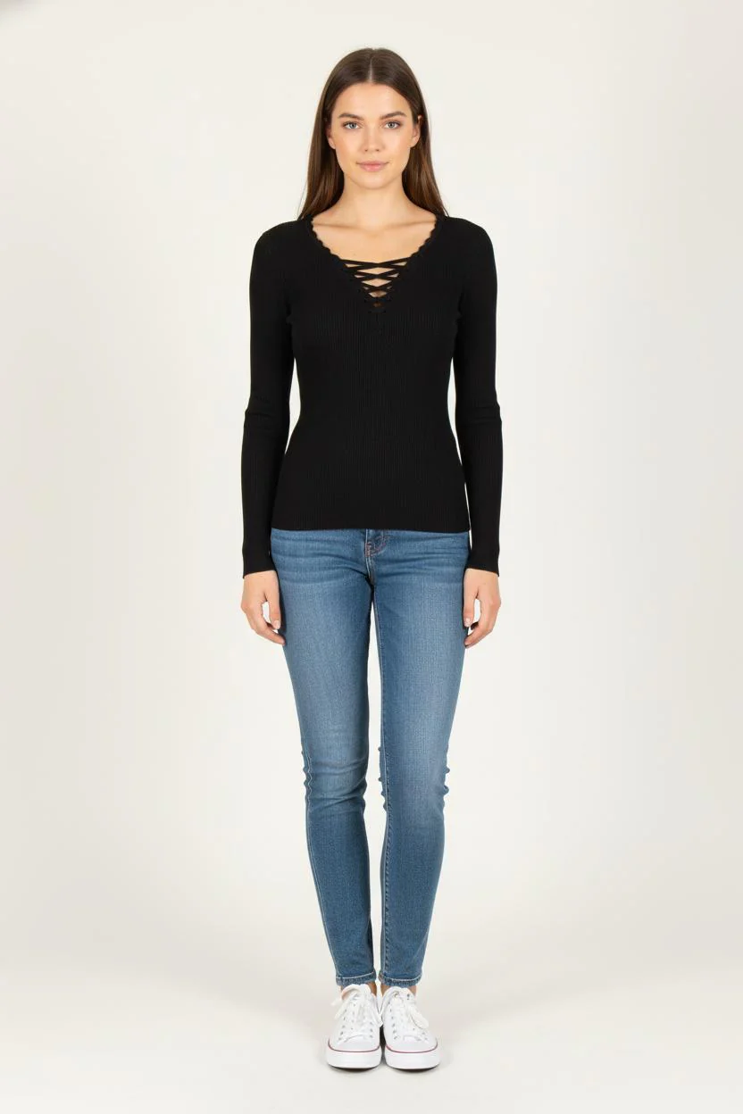 Pull Noir - Taille S/36