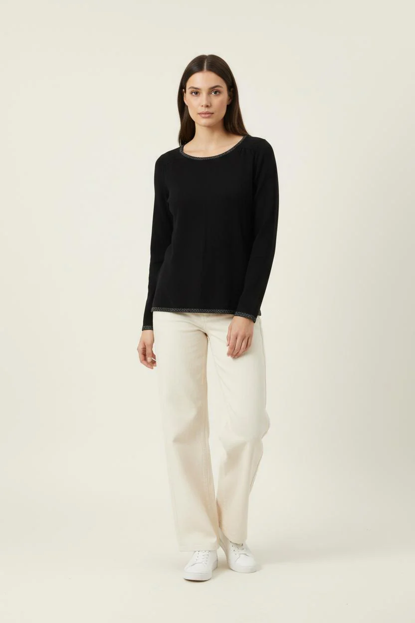 Pull Noir - Taille S/36