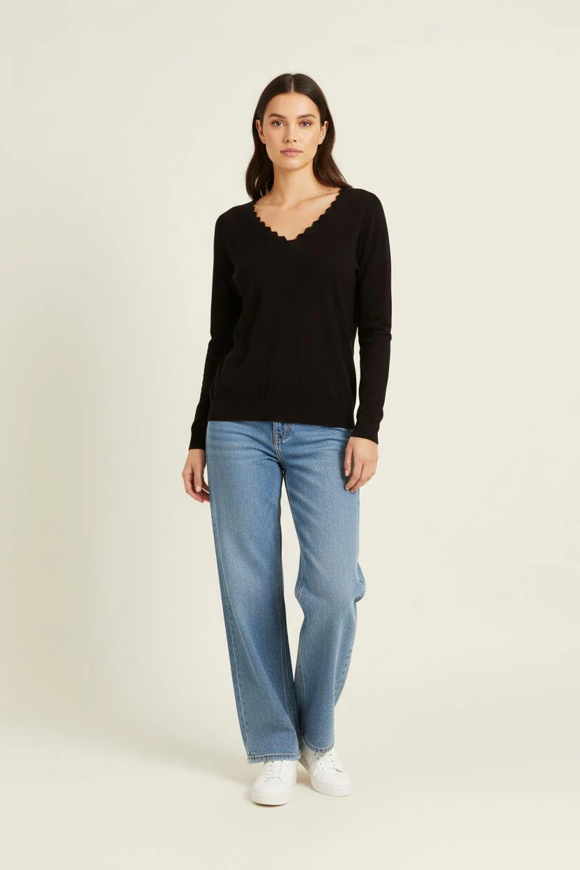 Pull Noir - Taille S/36