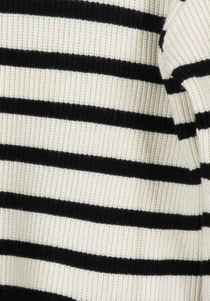 Pull Rayé Noir et Blanc - Taille XS/34 - Image 3