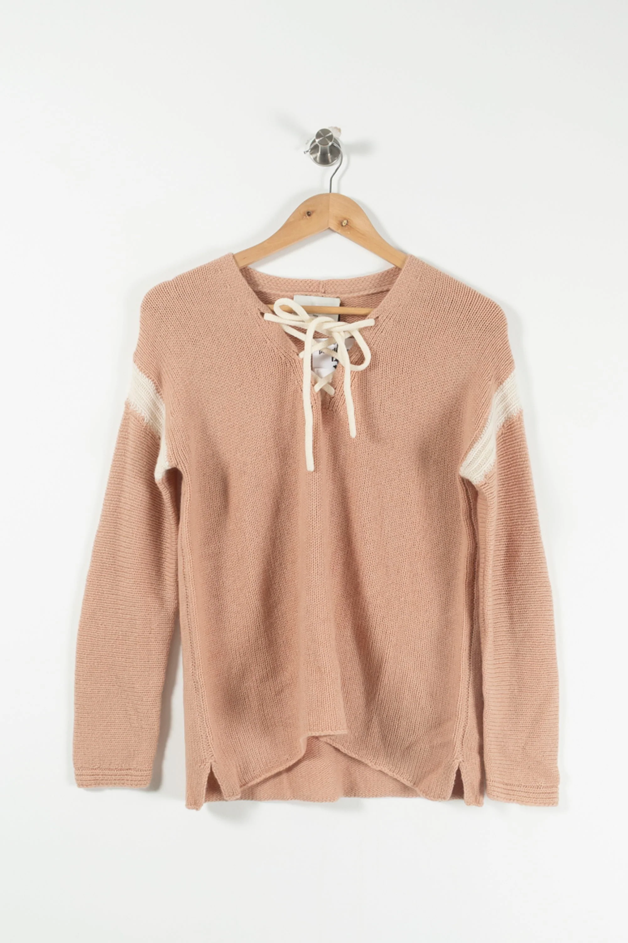 Pull Rose et Blanc - Taille S/36 - Image 2