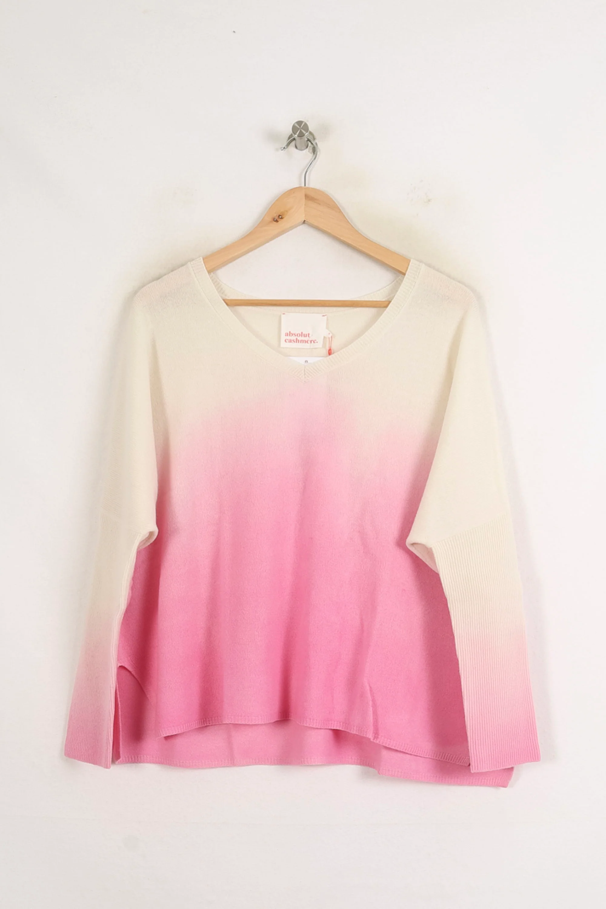 Pull Rose et Blanc - Taille S/36 - Image 2