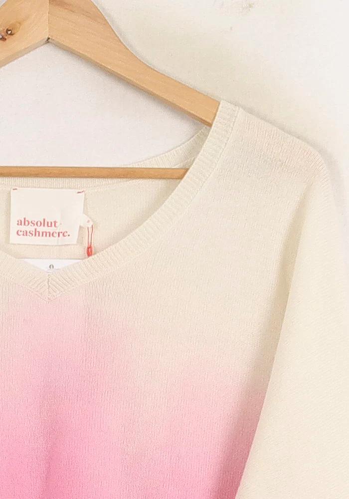 Pull Rose et Blanc - Taille S/36 - Image 3