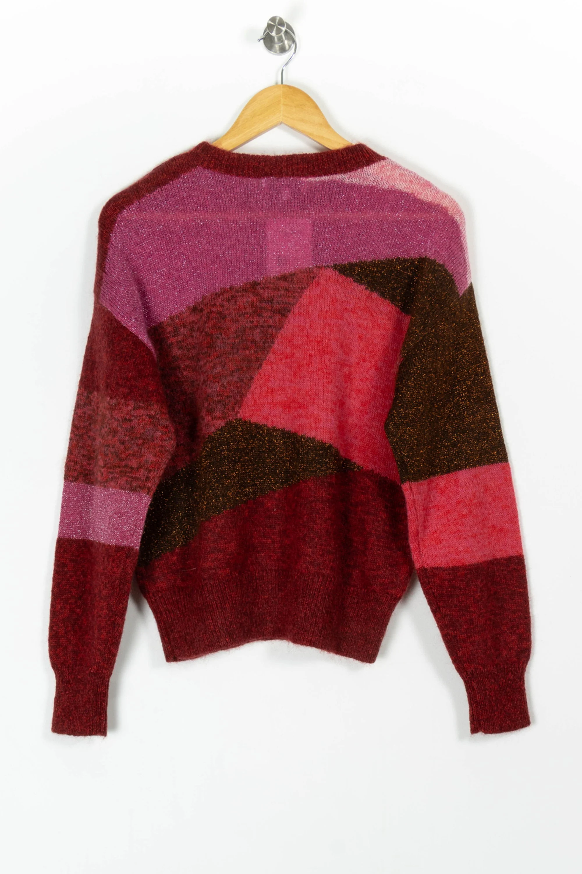Pull Rose et Bordeaux - Taille S/36 - Image 4