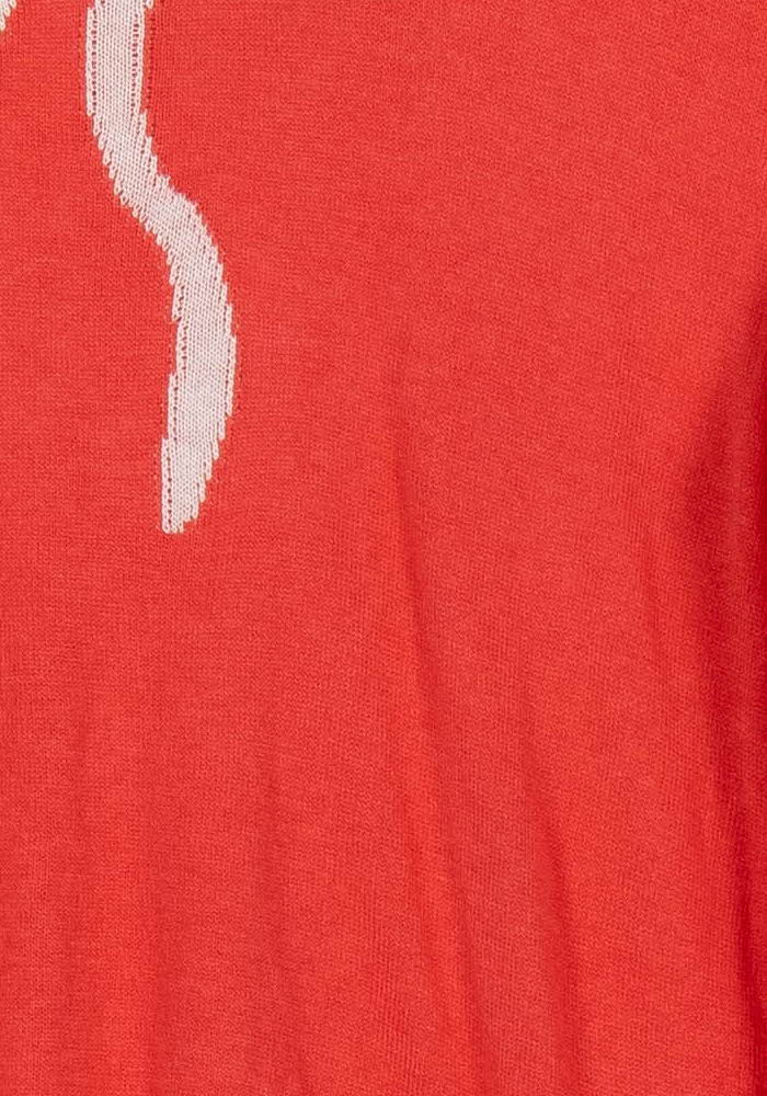 Pull Rouge et Blanc - Taille M/38 - Image 3