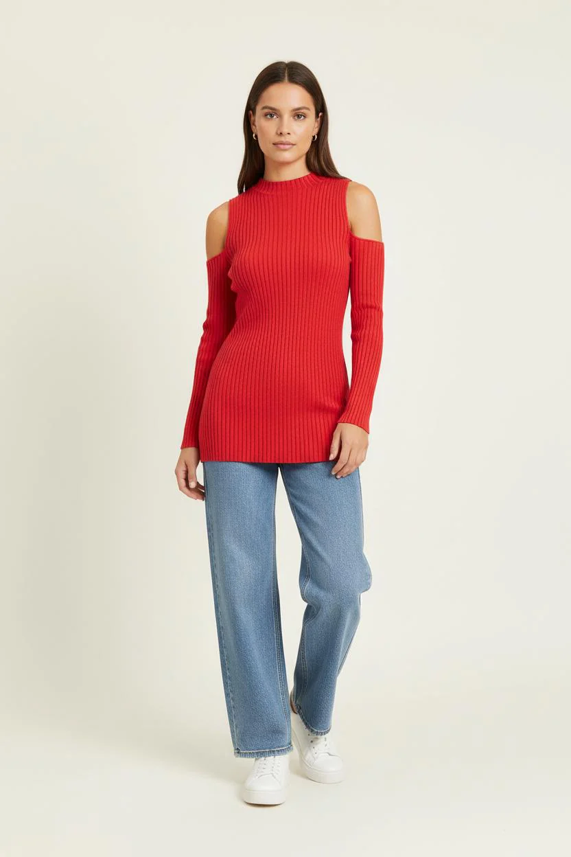 Pull Rouge - Taille S/36