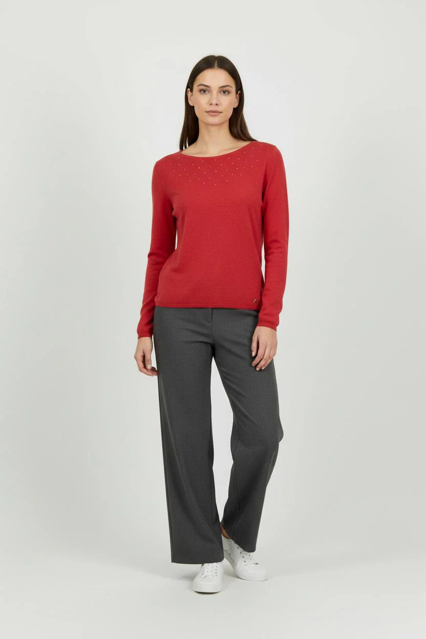 Pull Rouge - Taille S/36