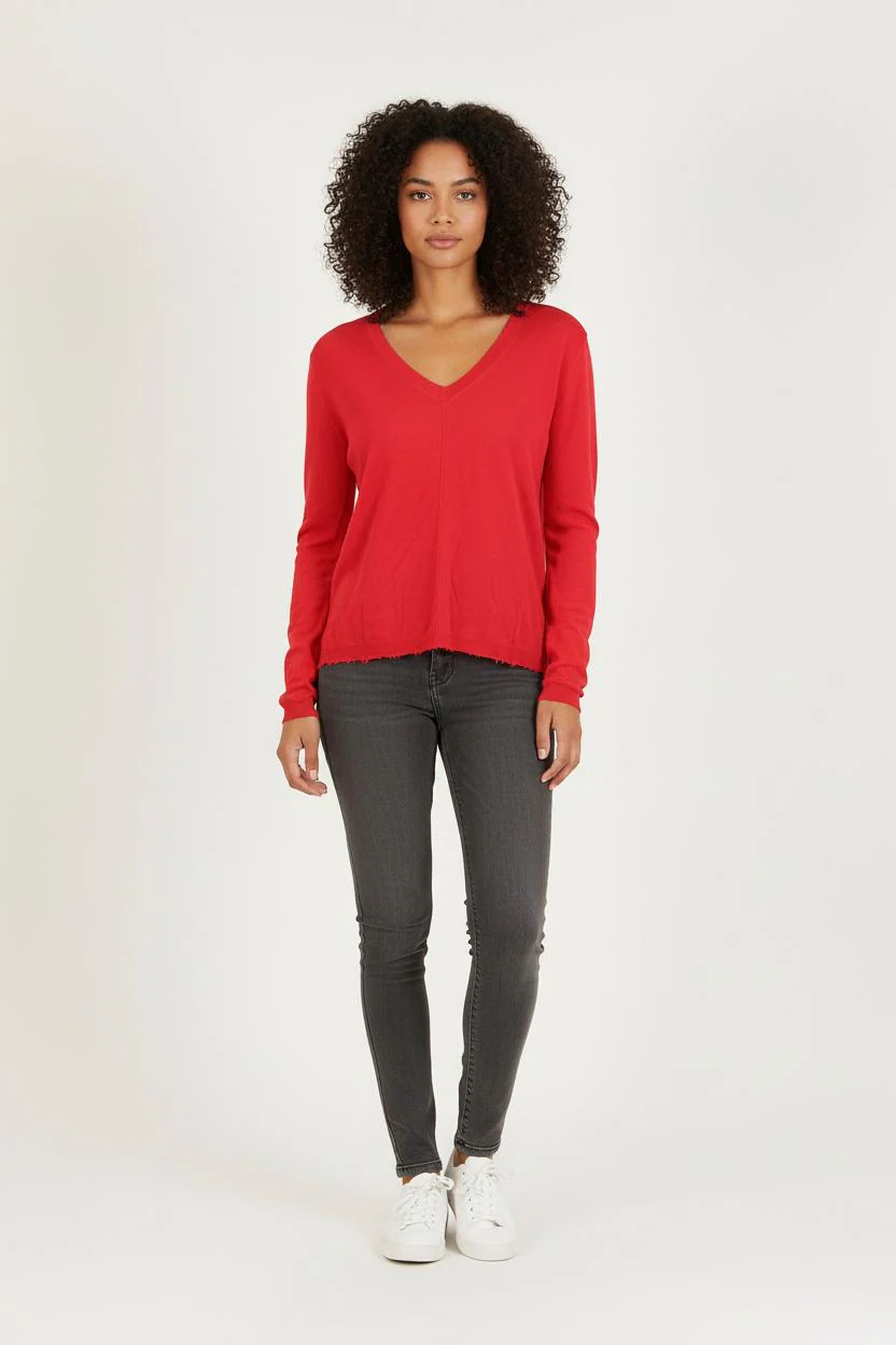 Pull Rouge - Taille S/36