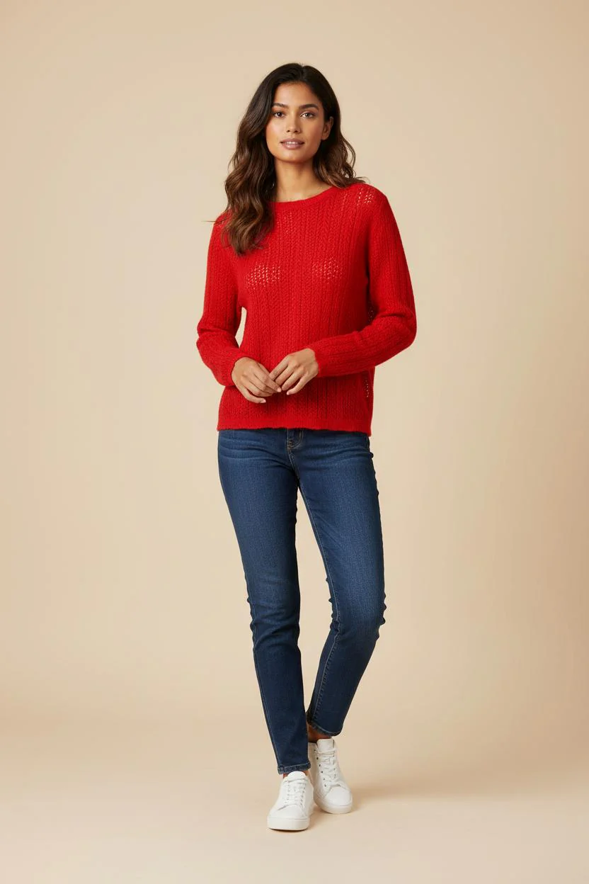 Pull Rouge - Taille XS/34