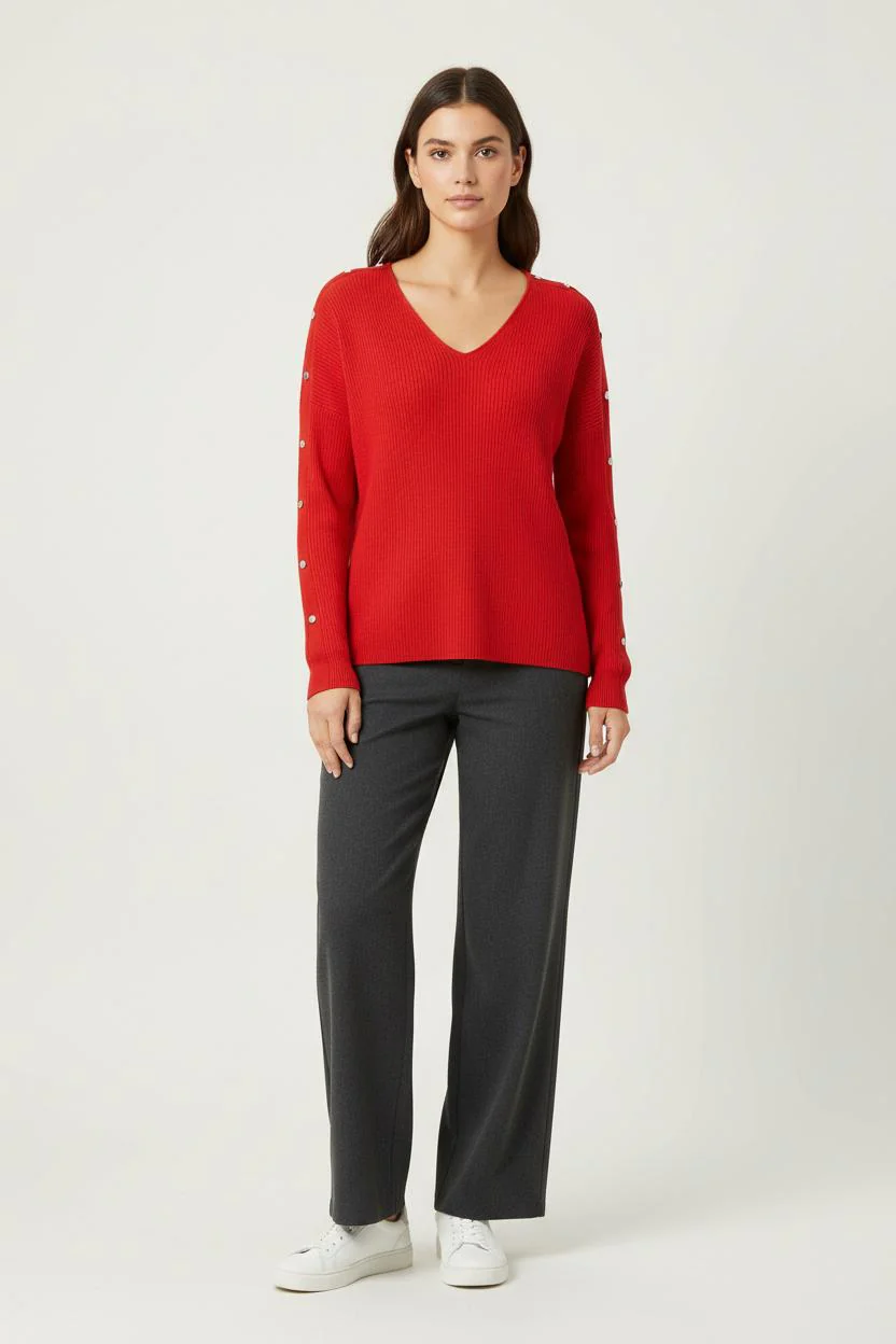 Pull Rouge - Taille XS/34