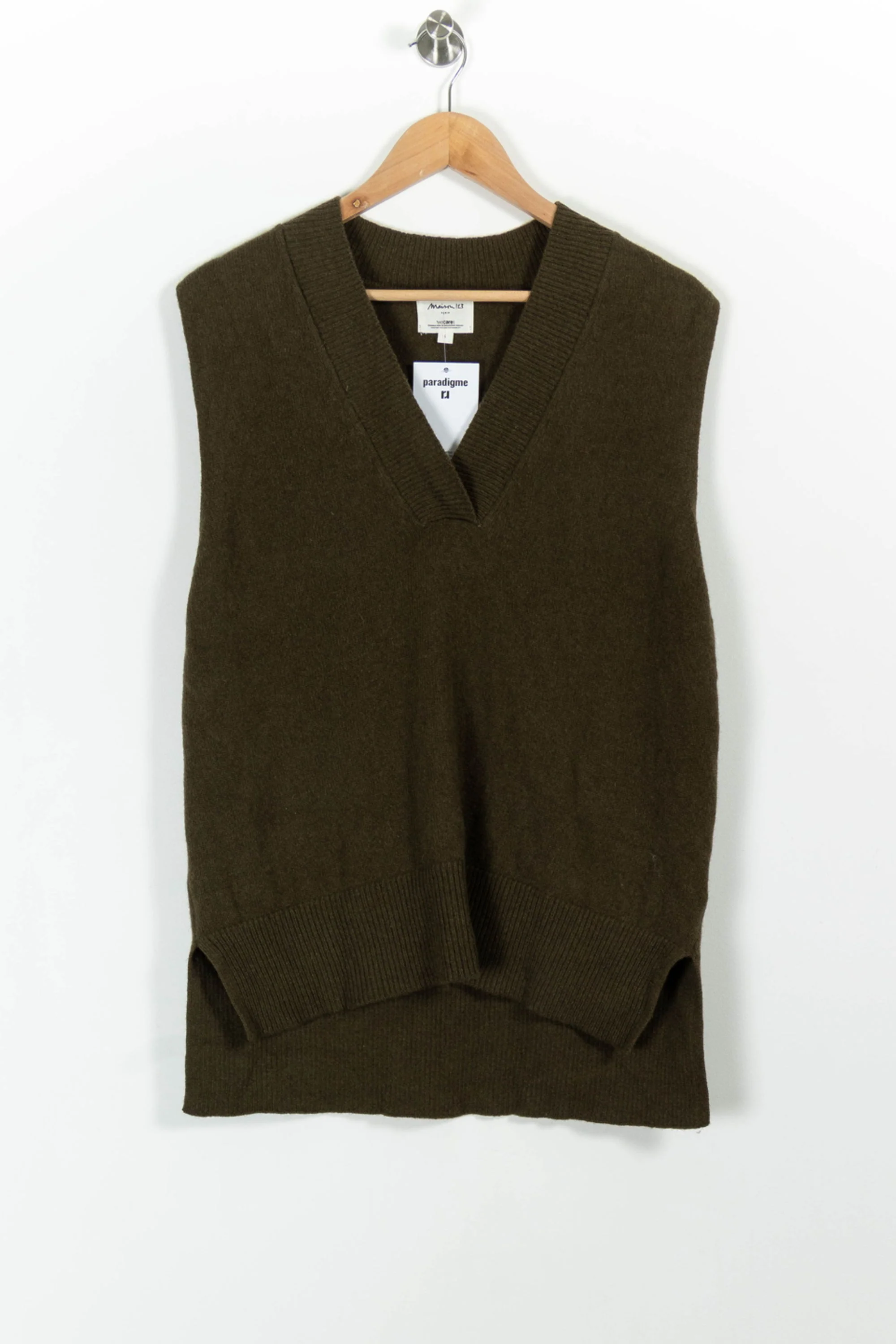 Pull Sans Manches Vert - Taille L/40 - Image 2