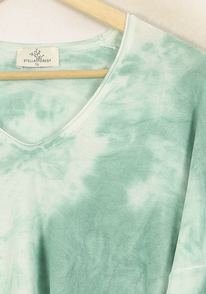 Pull Vert et Blanc - Taille XS/34 - Image 3