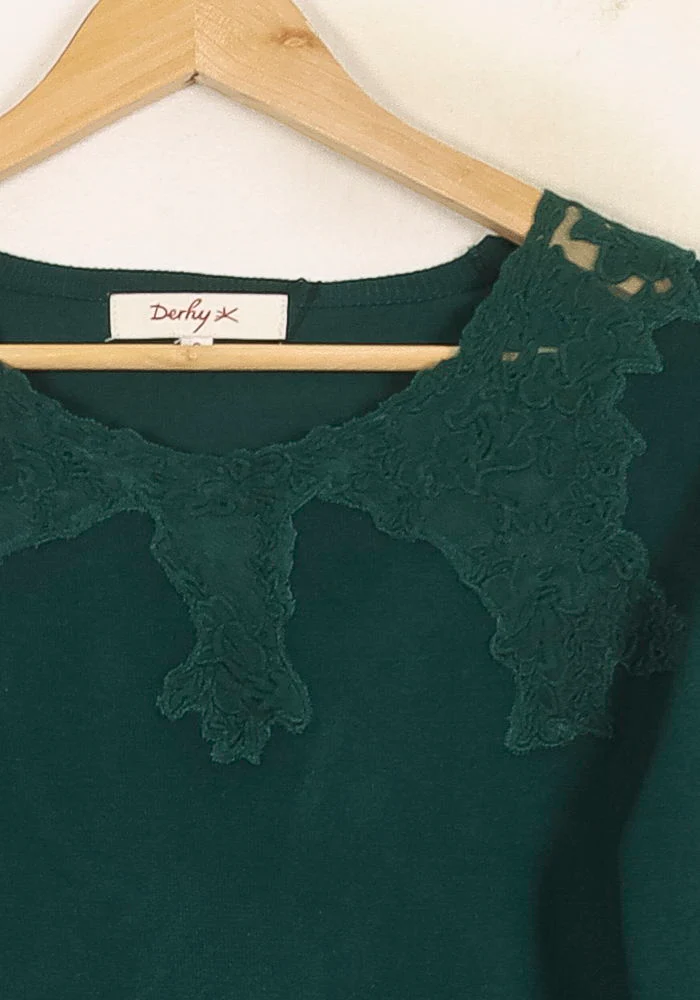 Pull Vert - Taille S/36 - Image 3