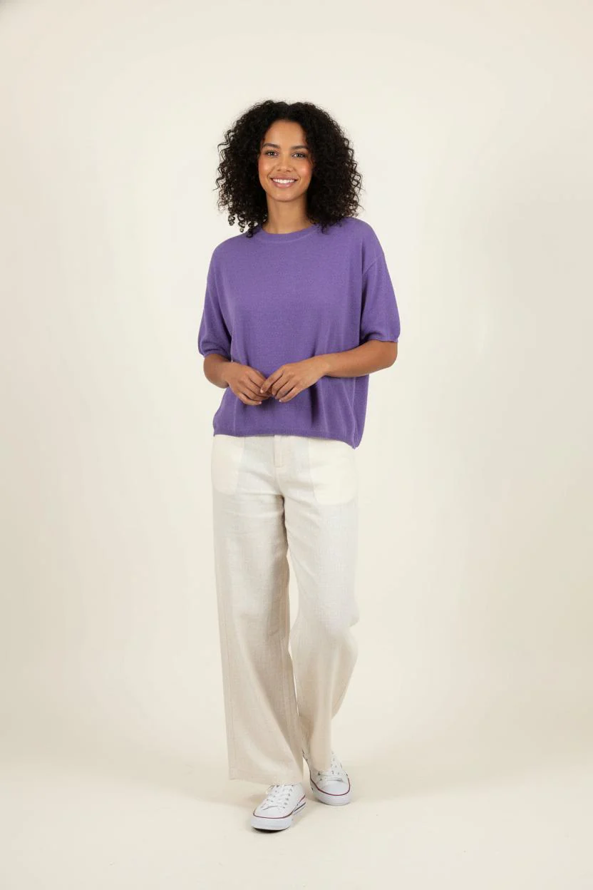 Pull Violet - Taille S/36