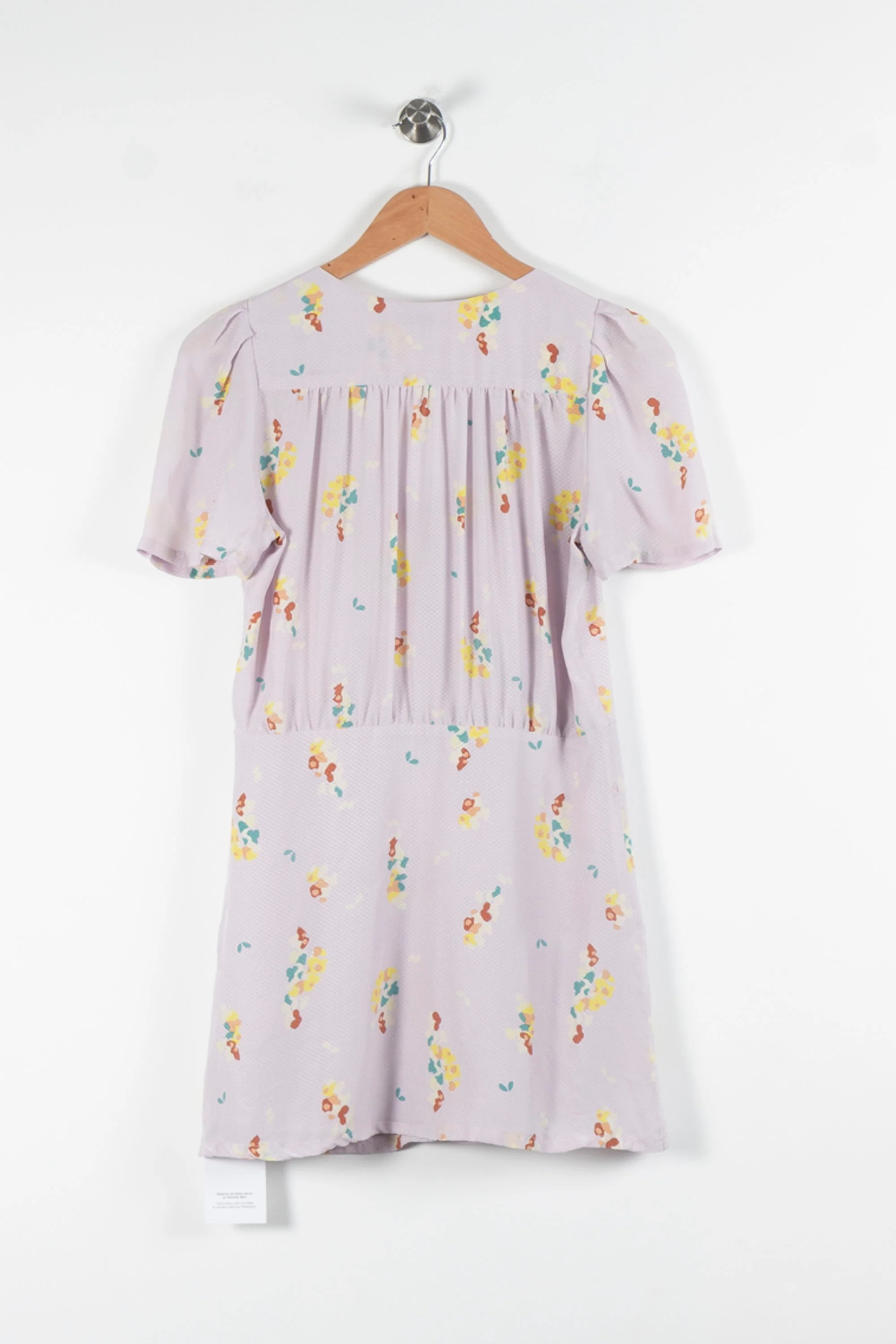 Robe à fleurs violette et jaune - Taille L/40 - Image 4