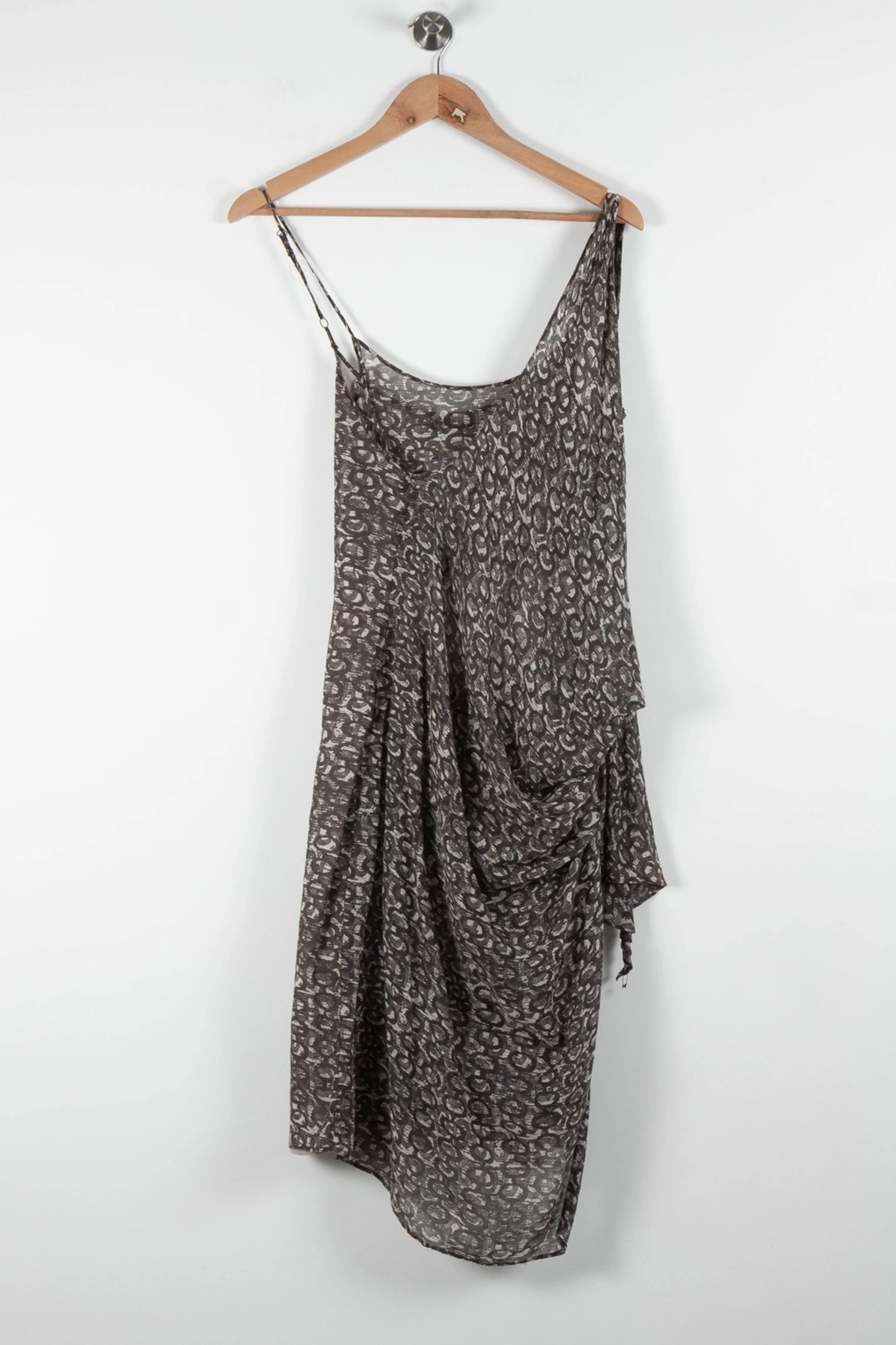 Robe Asymétrique Marron - Taille XL/42 - Image 2