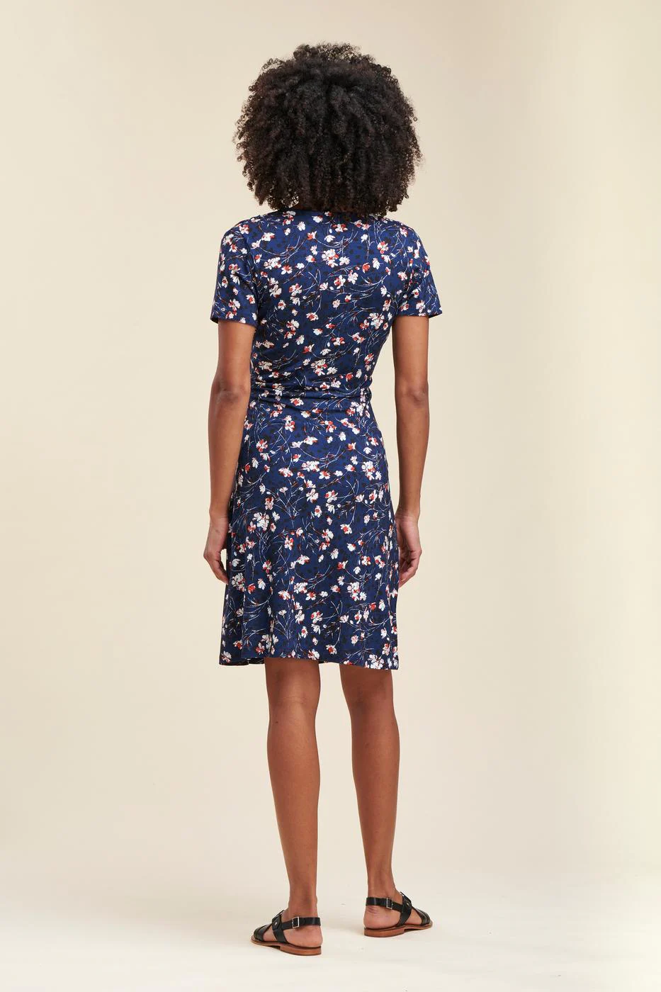 Robe bleue foncée à motifs - Taille S/36 - Image 3