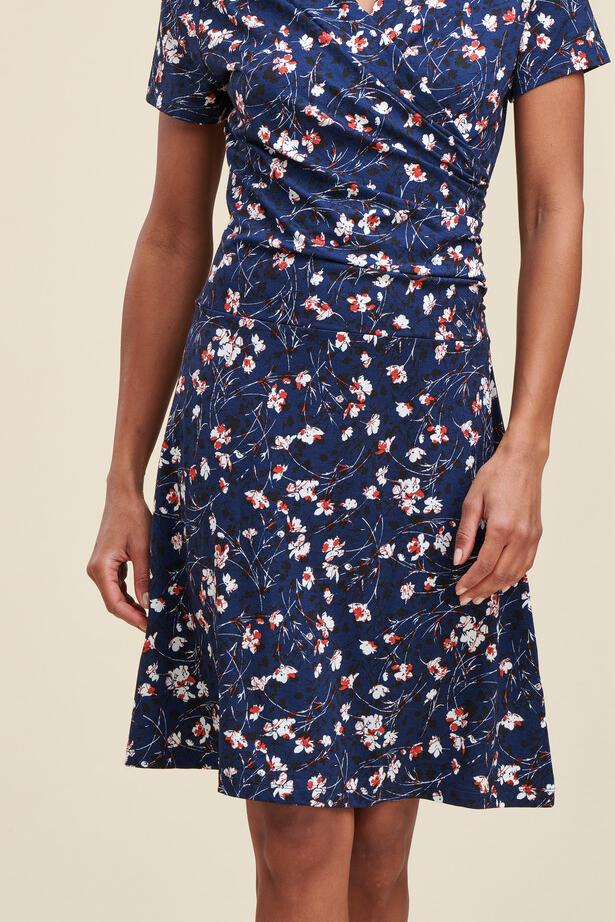 Robe bleue foncée à motifs - Taille S/36 - Image 4