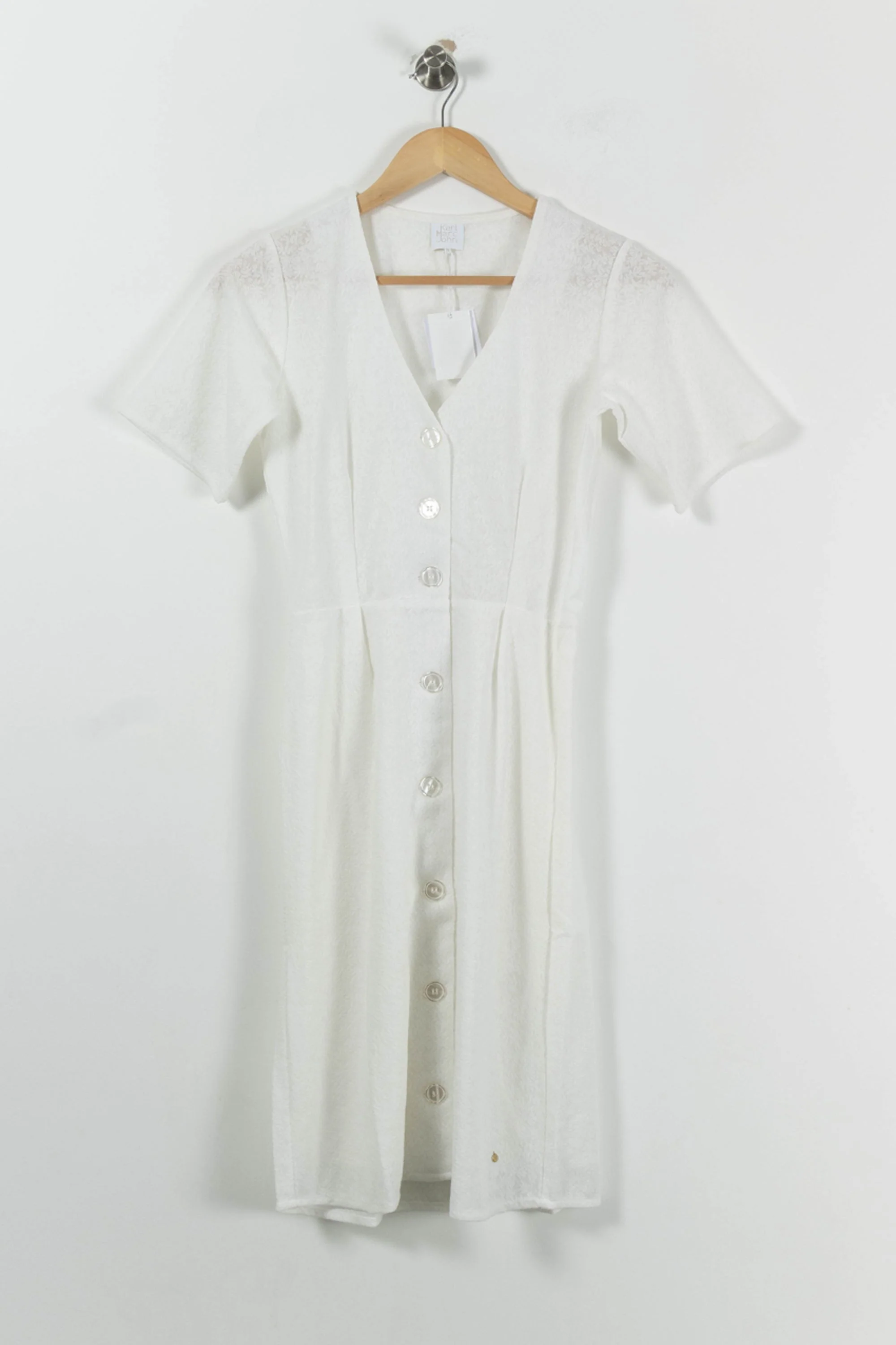 Robe Boutonnée Blanche - Taille XS/34 - Image 2