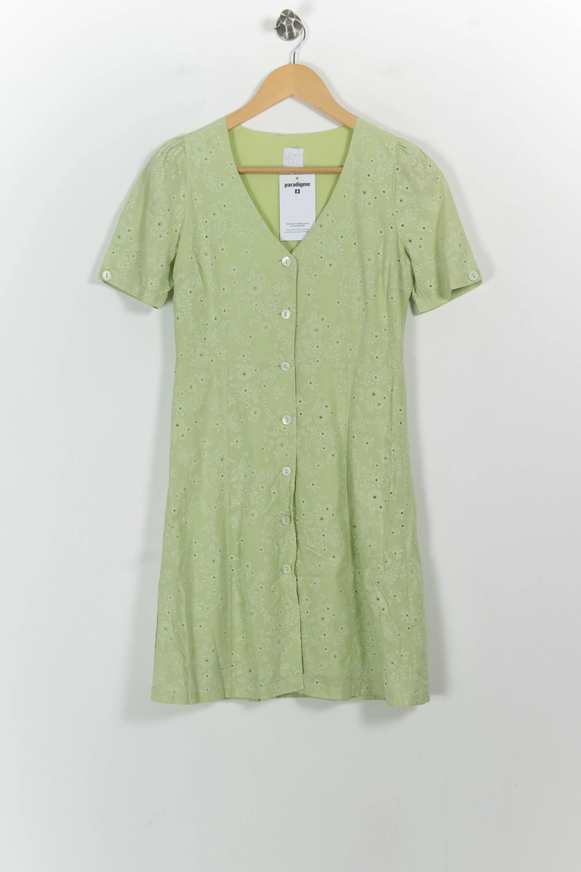 Robe Boutonnée Verte - Taille S/36 - Image 2