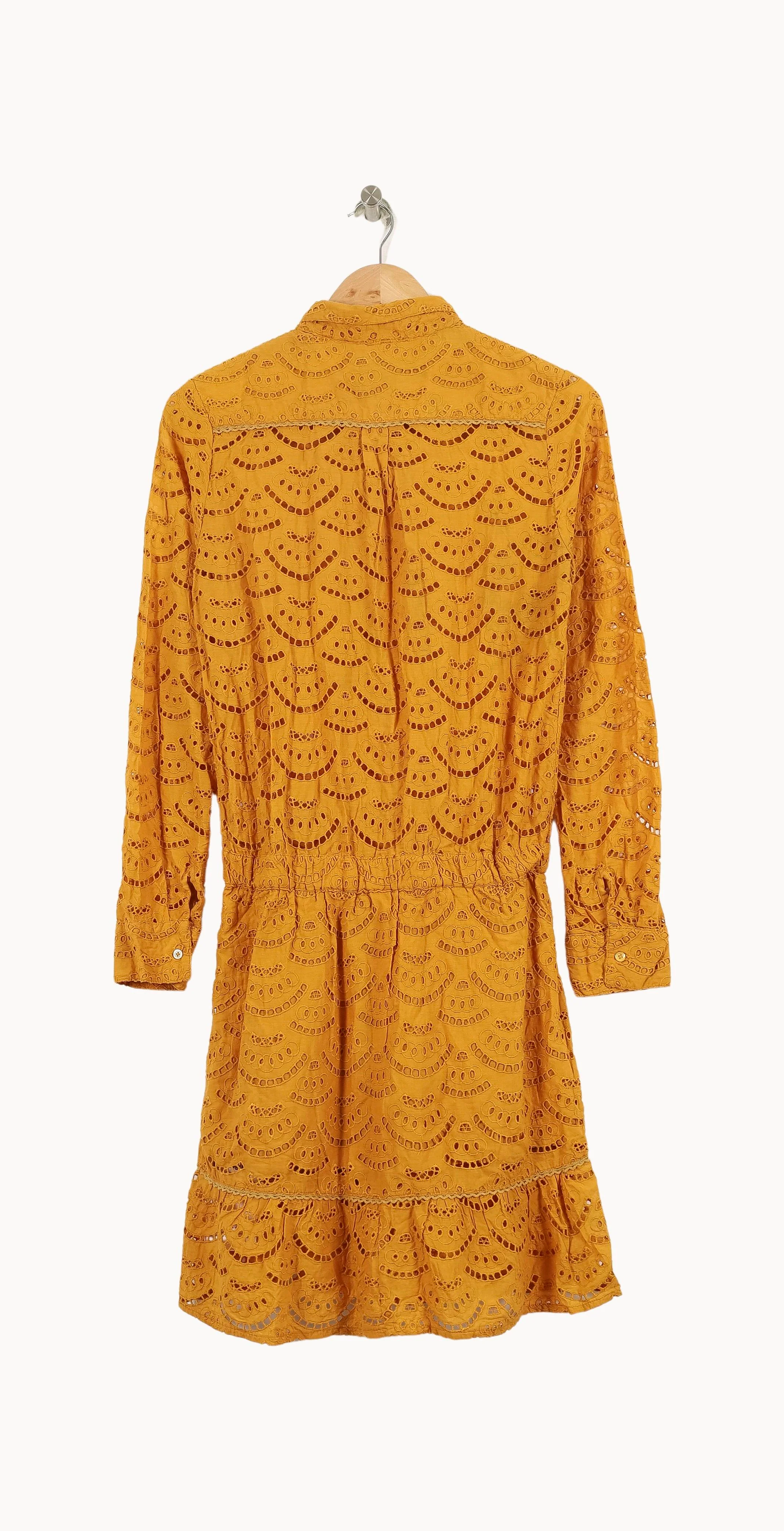 Robe Brodée Orange - Taille S/36 - Image 4