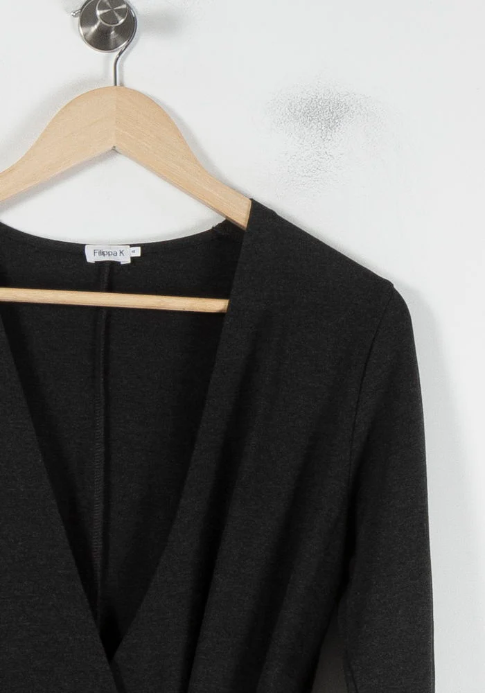 Robe Cache-cœur Grise - Taille XS/34 - Image 3