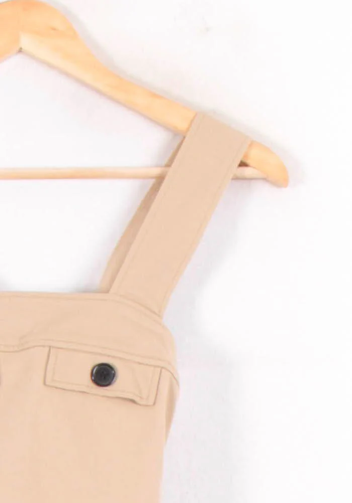 Robe Chasuble Beige et Marron - Taille S/36 - Image 3