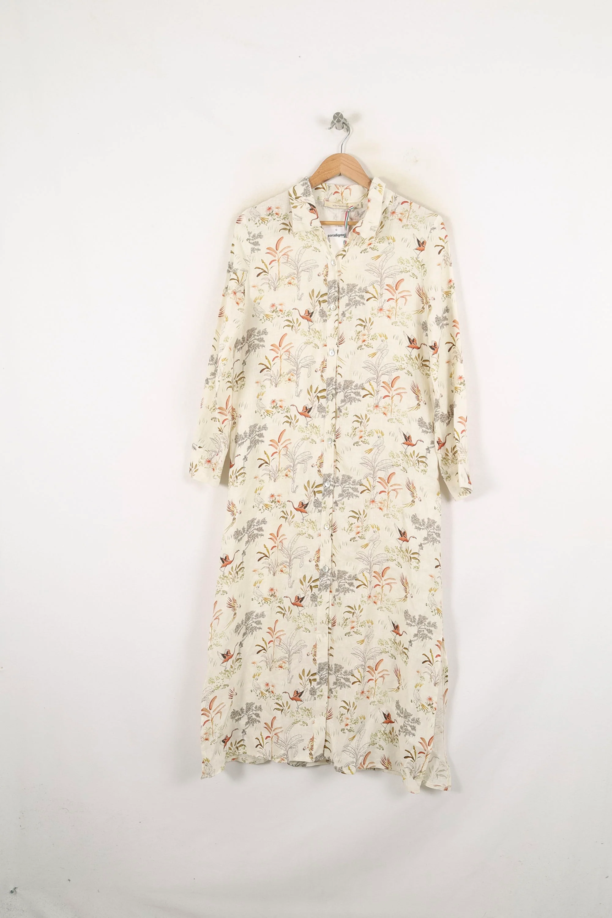 Robe Chemise Beige à Motifs - Taille M/38 - Image 2