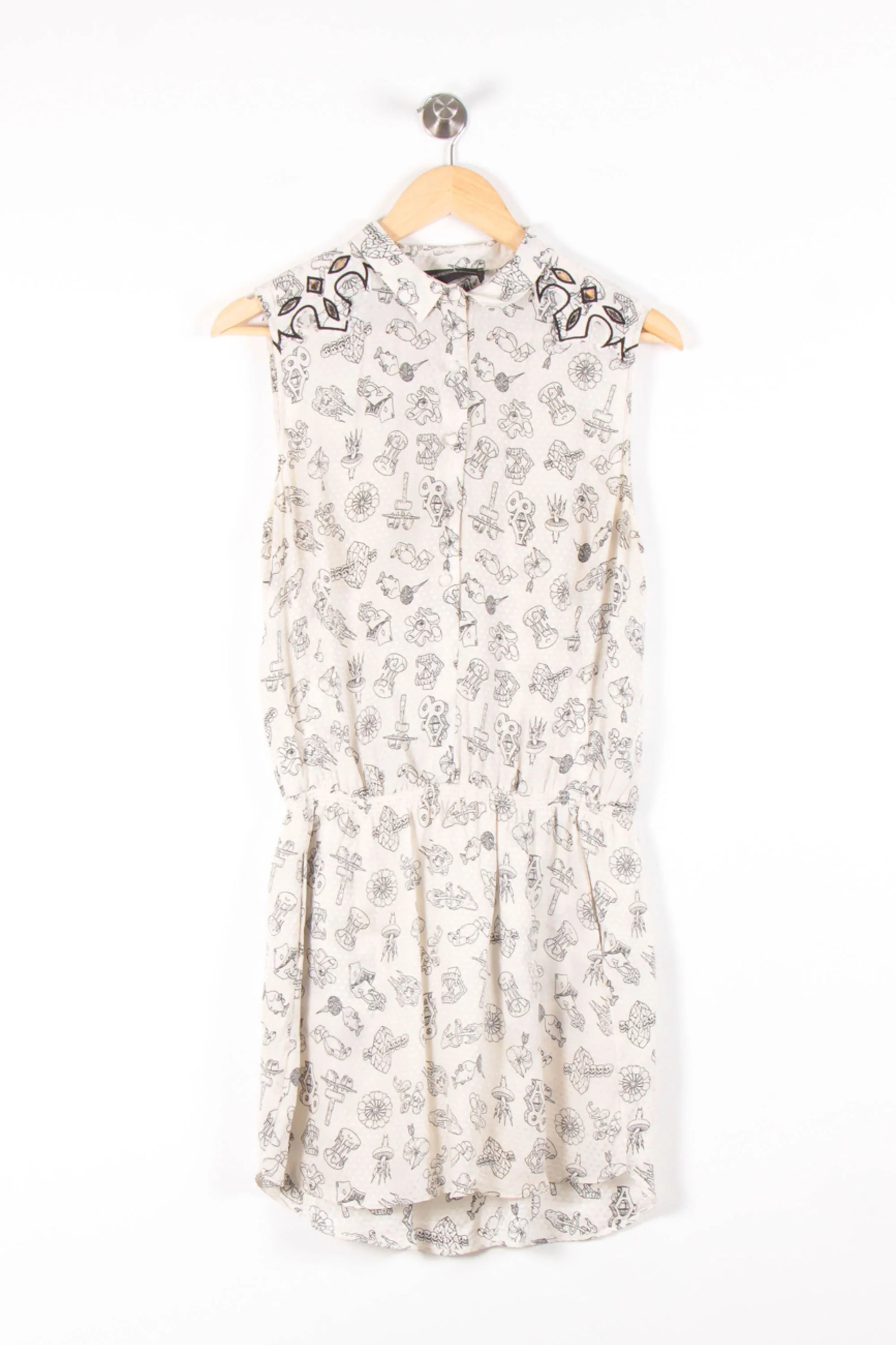 Robe Chemise Beige - Taille M/38 - Image 2
