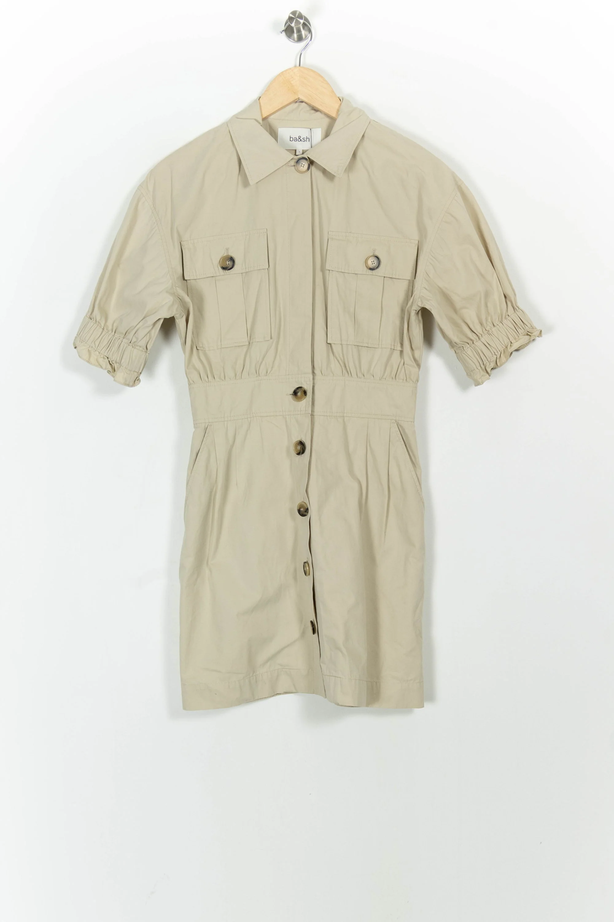 Robe Chemise Beige - Taille S/36 - Image 2