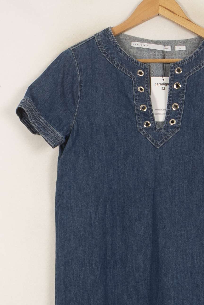 Robe Chemise Bleu - Taille S/36 - Image 3
