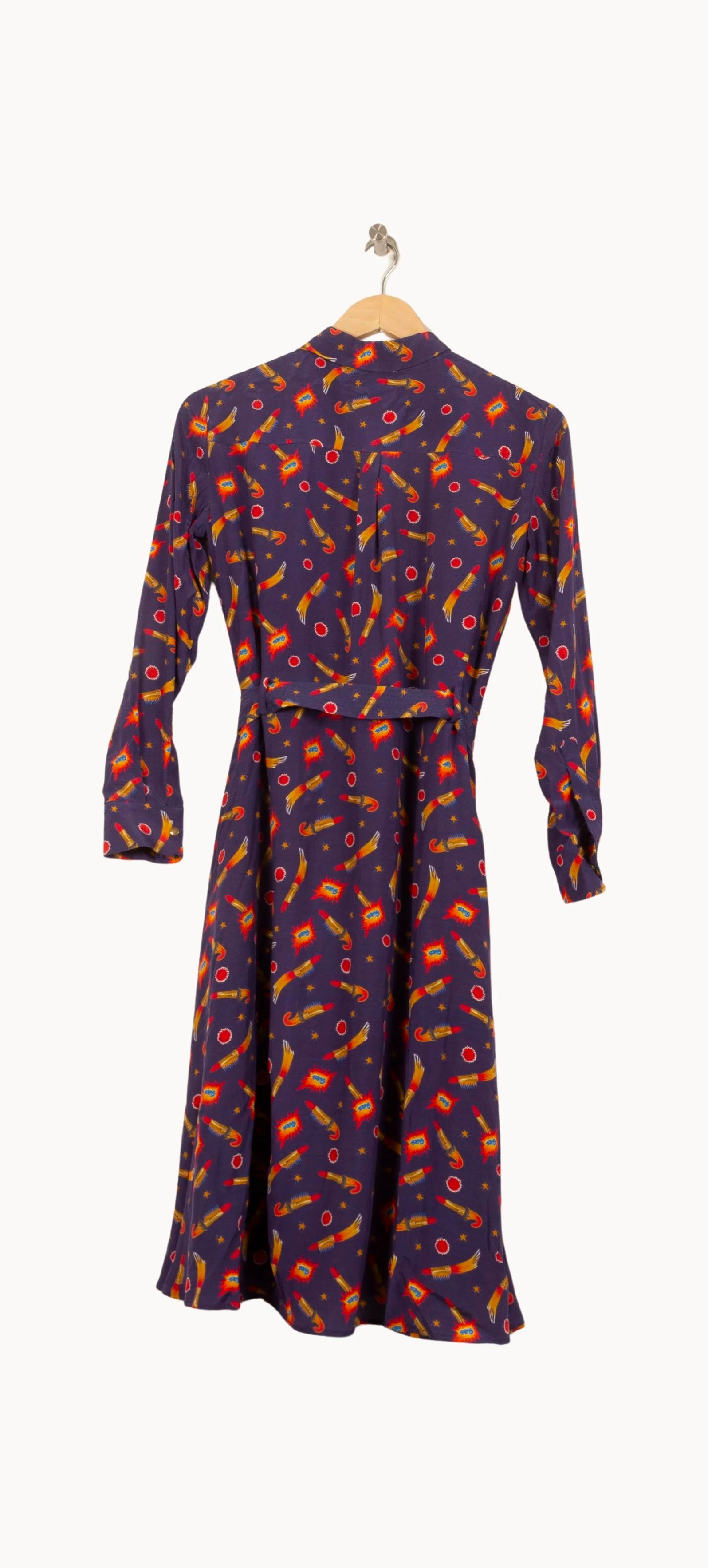 Robe Chemise Bleue et Jaune - Taille S/36 - Image 4