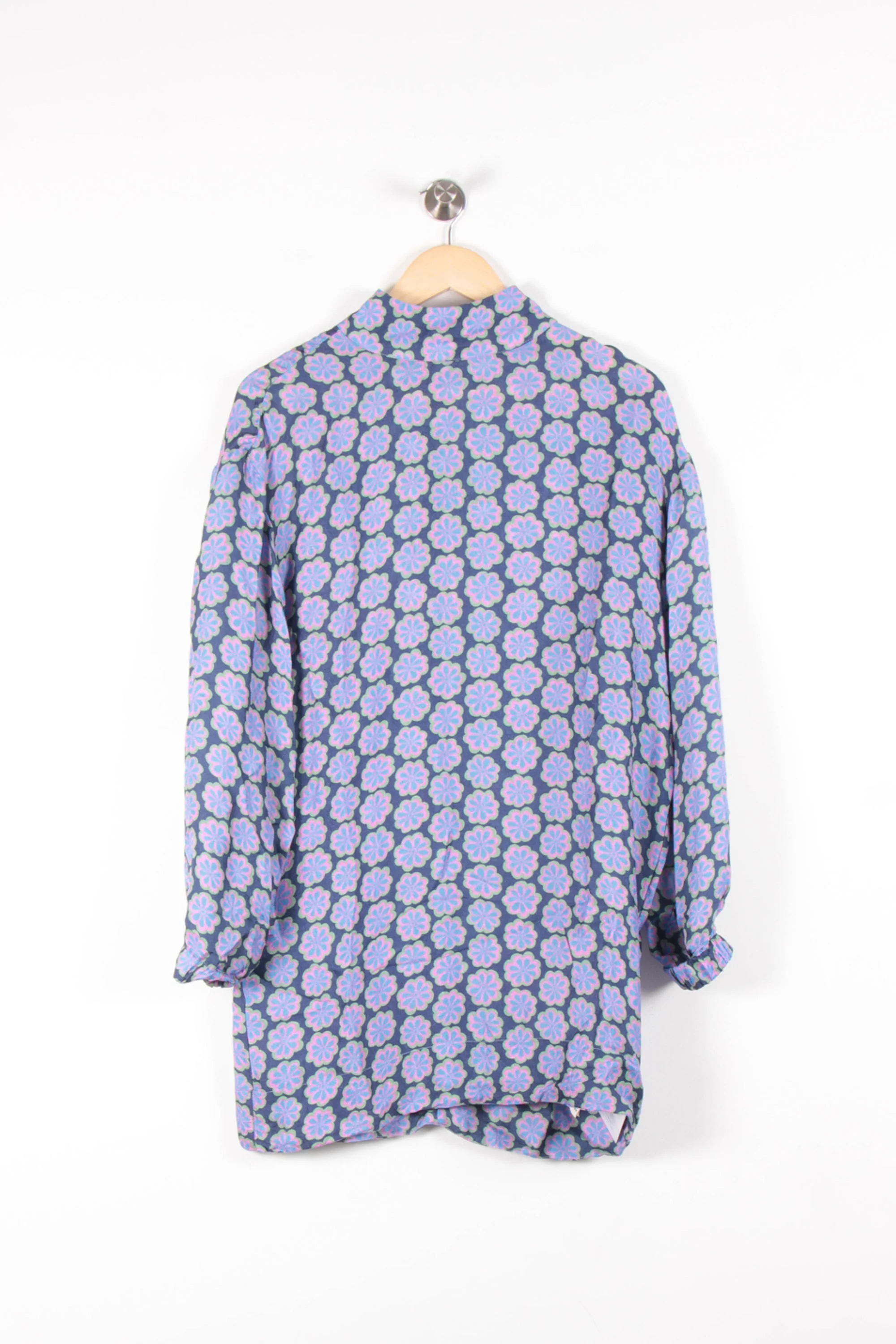 Robe Chemise Bleue et Violette - Taille XS/34 - Image 2