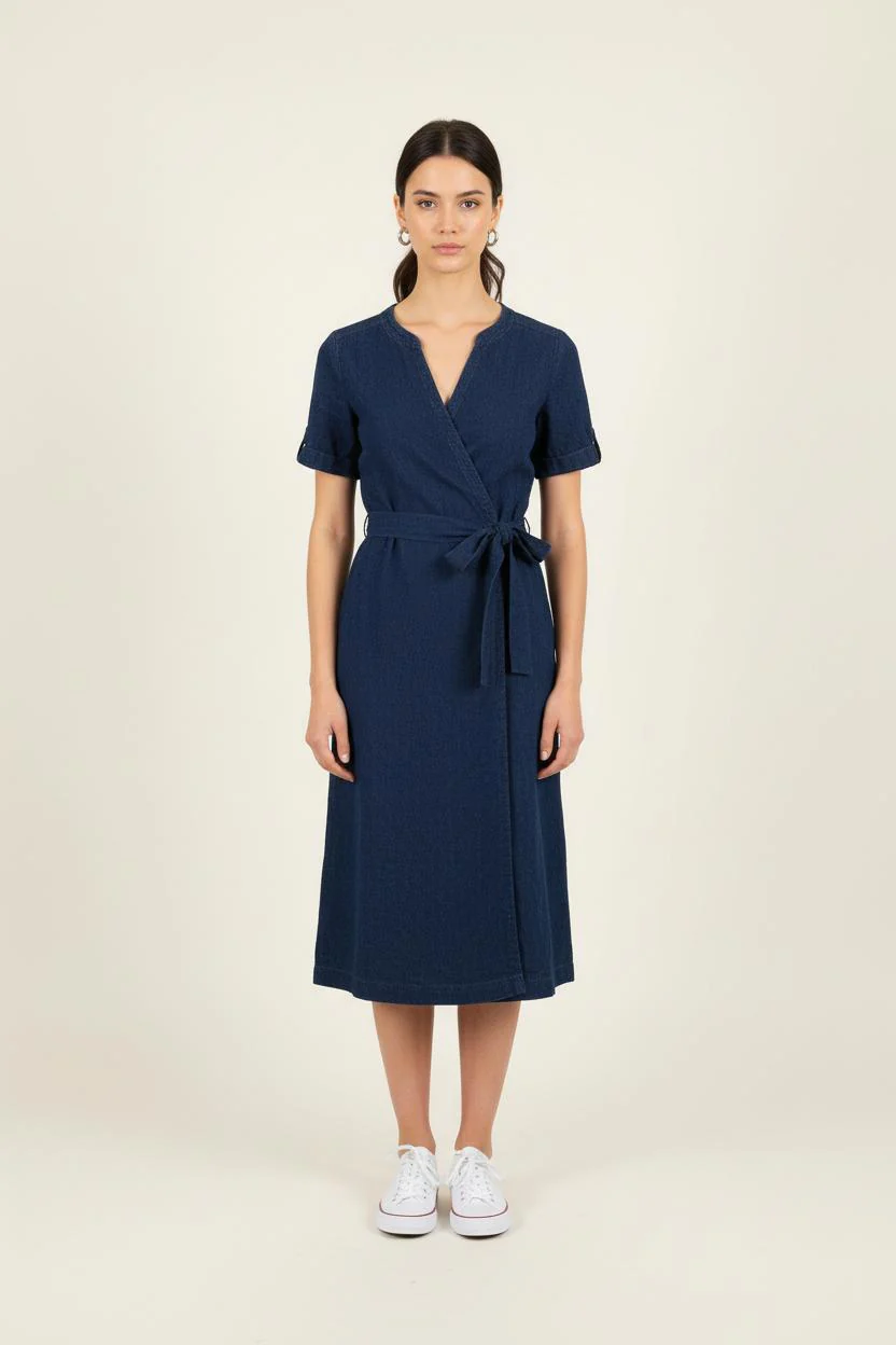 Robe Chemise Bleue - Taille S/36
