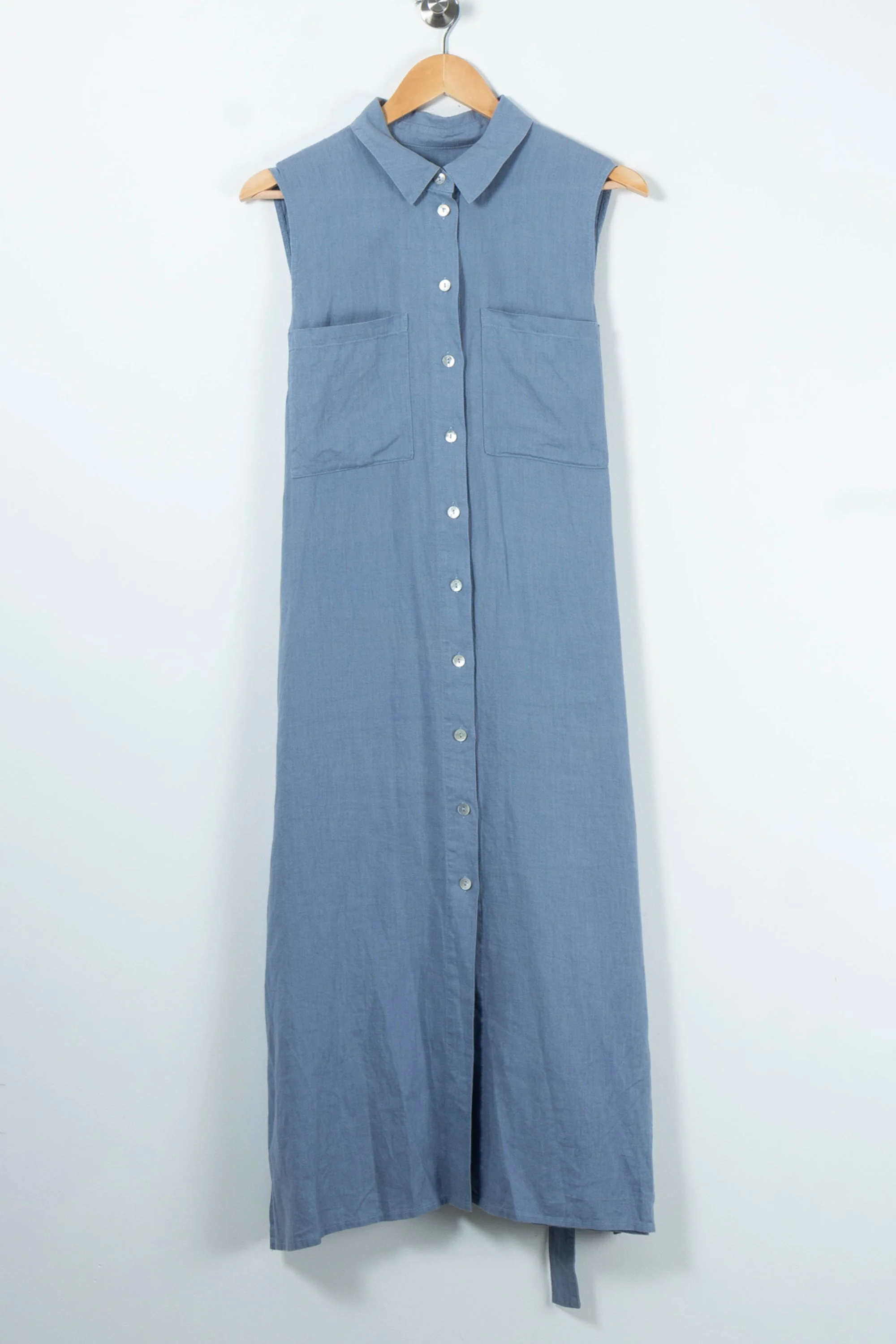 Robe Chemise Longue Bleue - Taille L/40 - Image 2