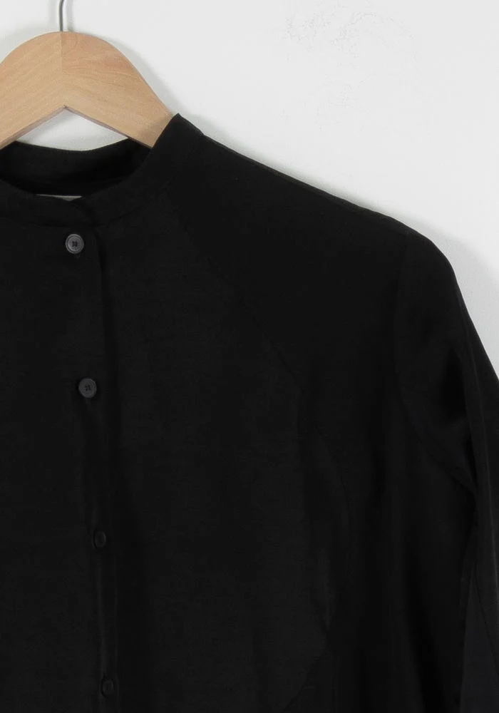 Robe Chemise Longue Noire - Taille S/36 - Image 3