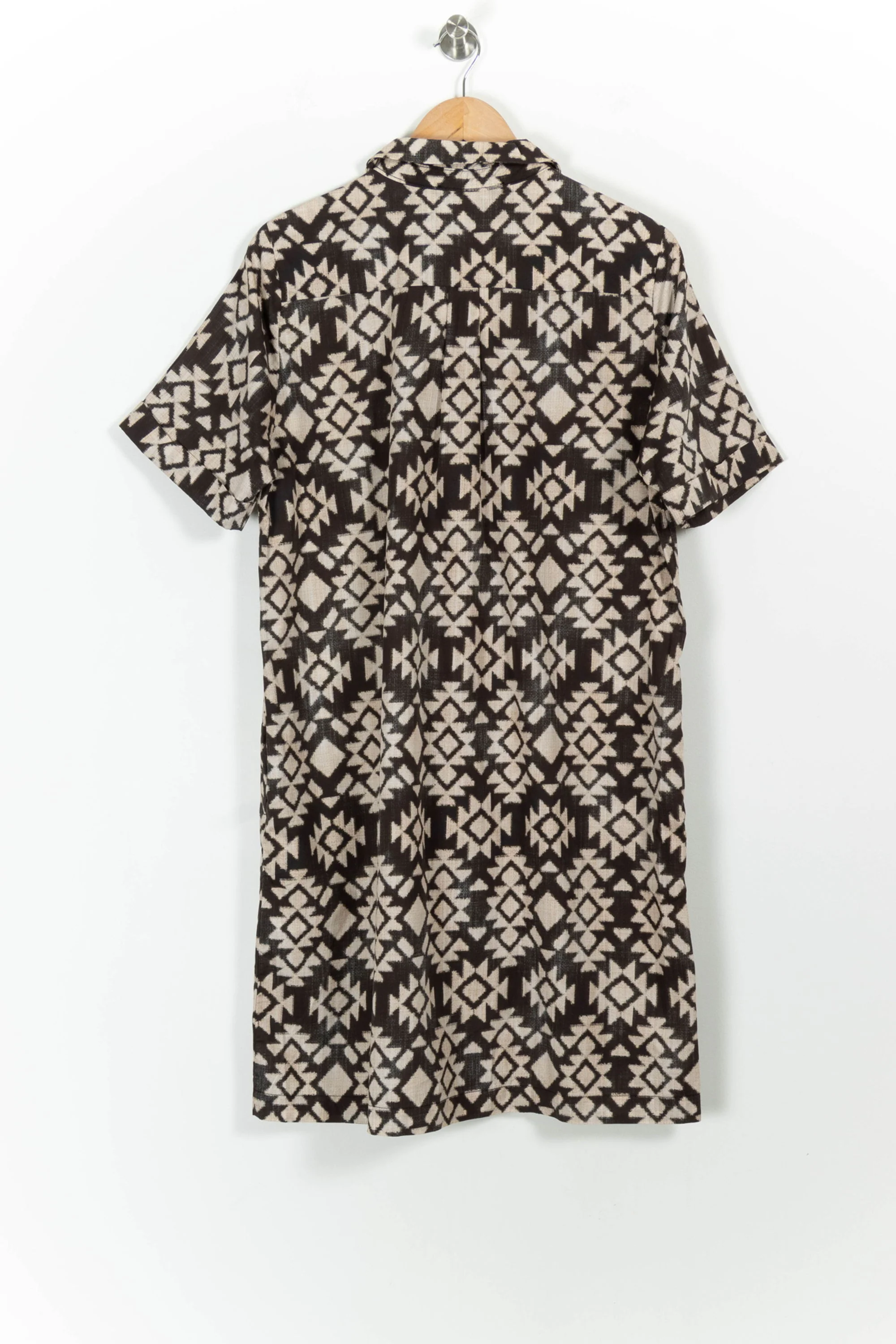 Robe Chemise Marron et Beige - Taille XXL/44 - Image 4