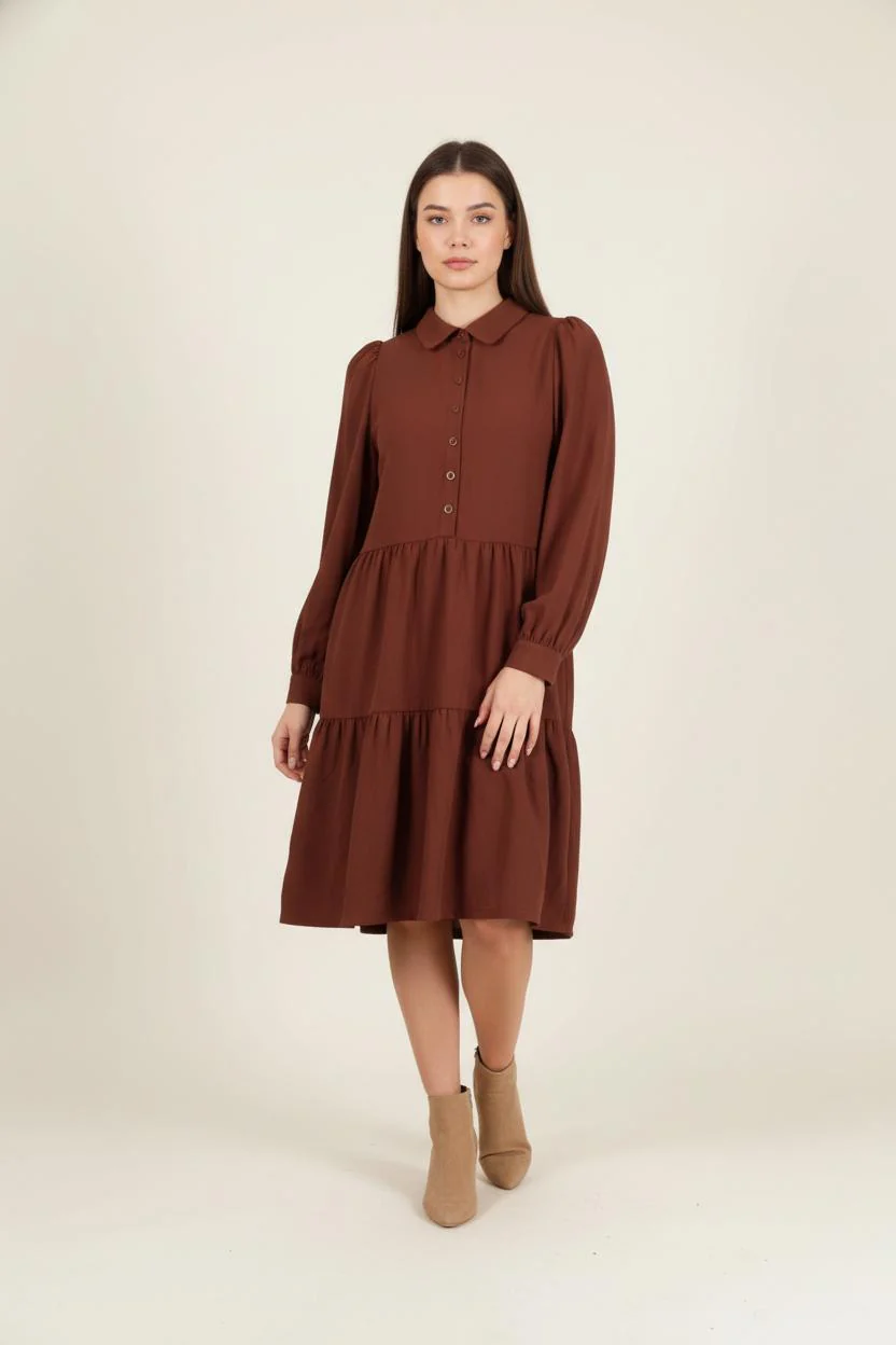 Robe Chemise Marron - Taille S/36