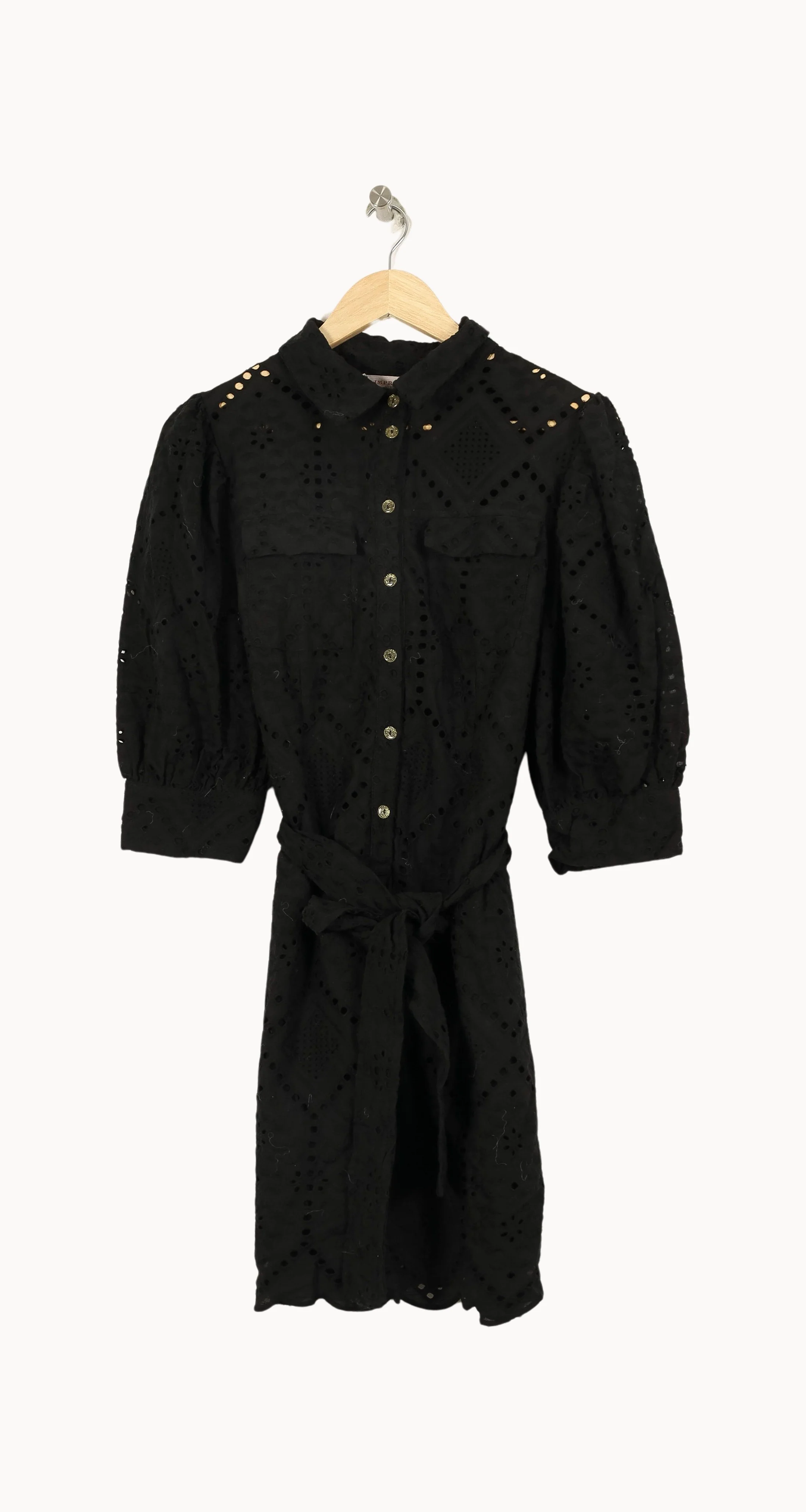 Robe Chemise Noire - Taille L/40 - Image 2