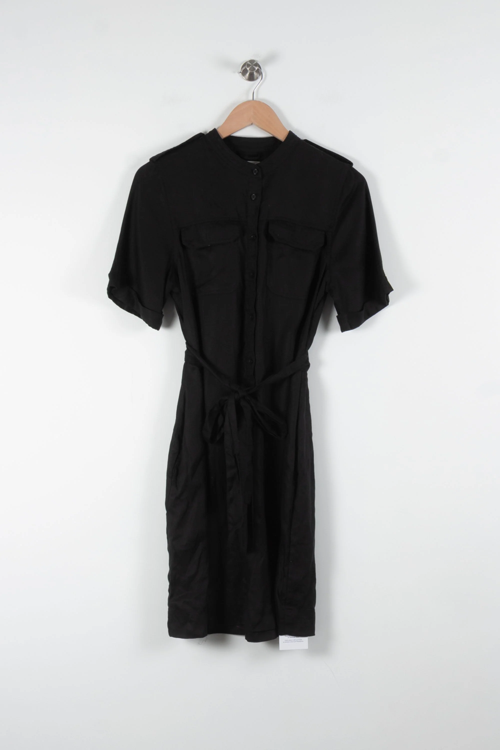 Robe Chemise Noire - Taille M/38 - Image 2