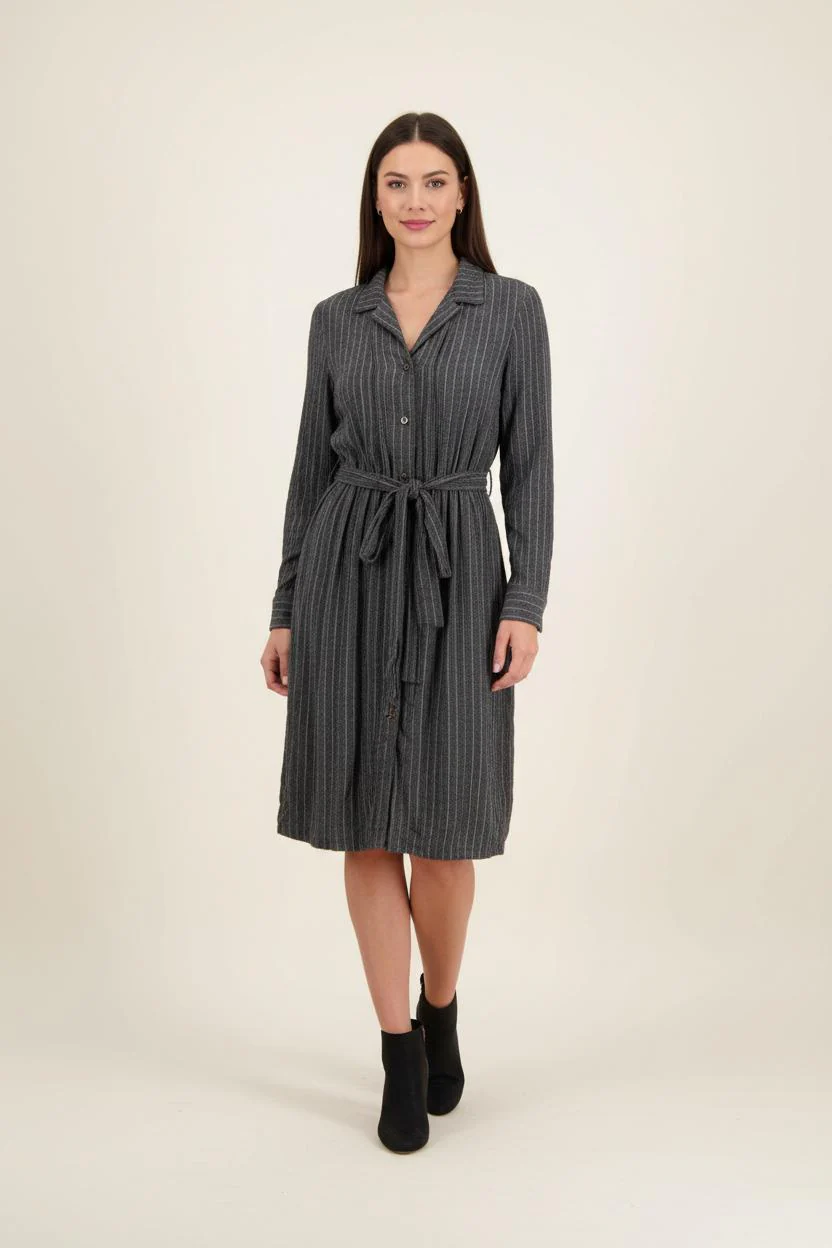 Robe Chemise Noire - Taille S/36