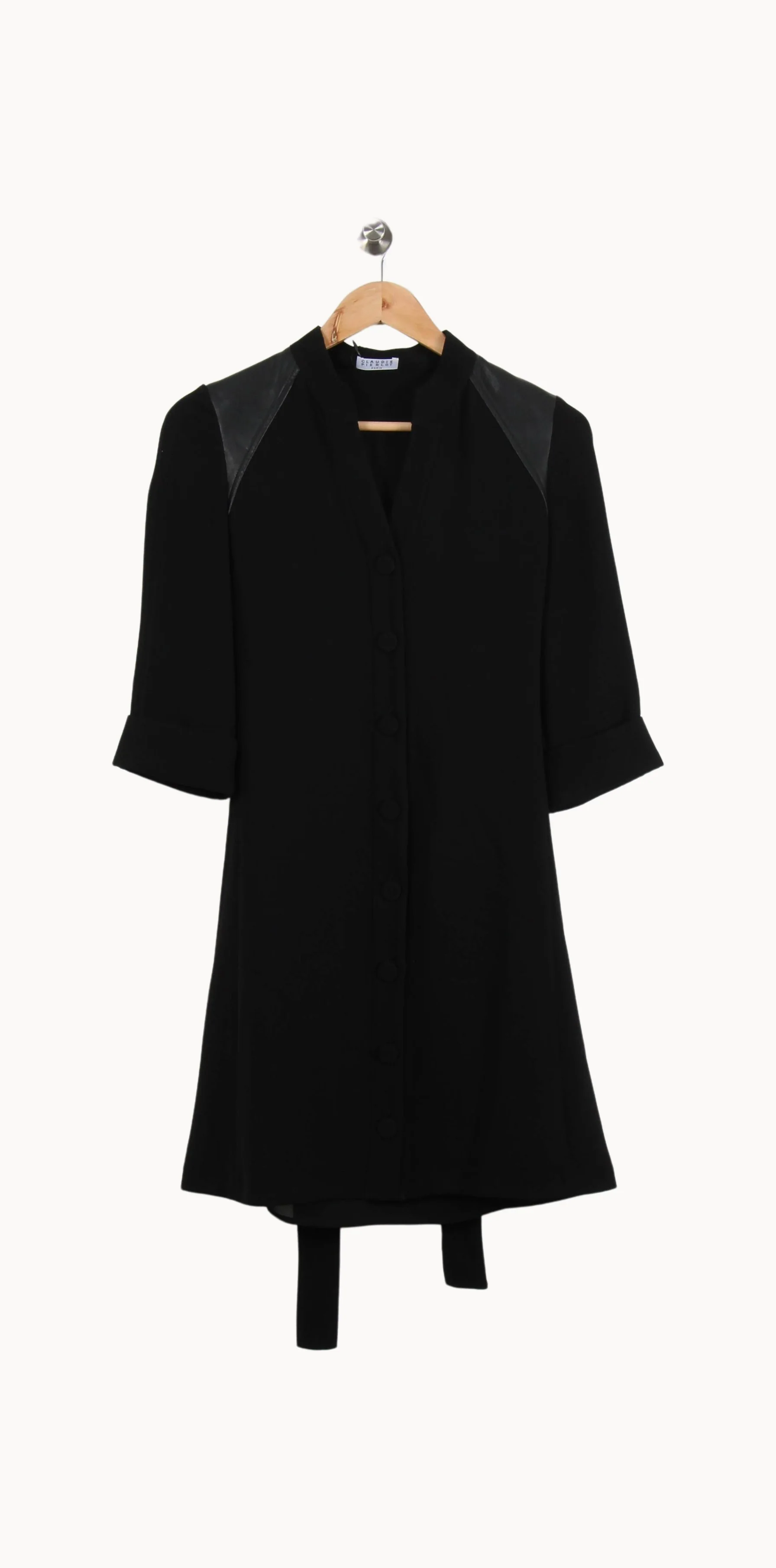 Robe Chemise Noire - Taille XS/34 - Image 2