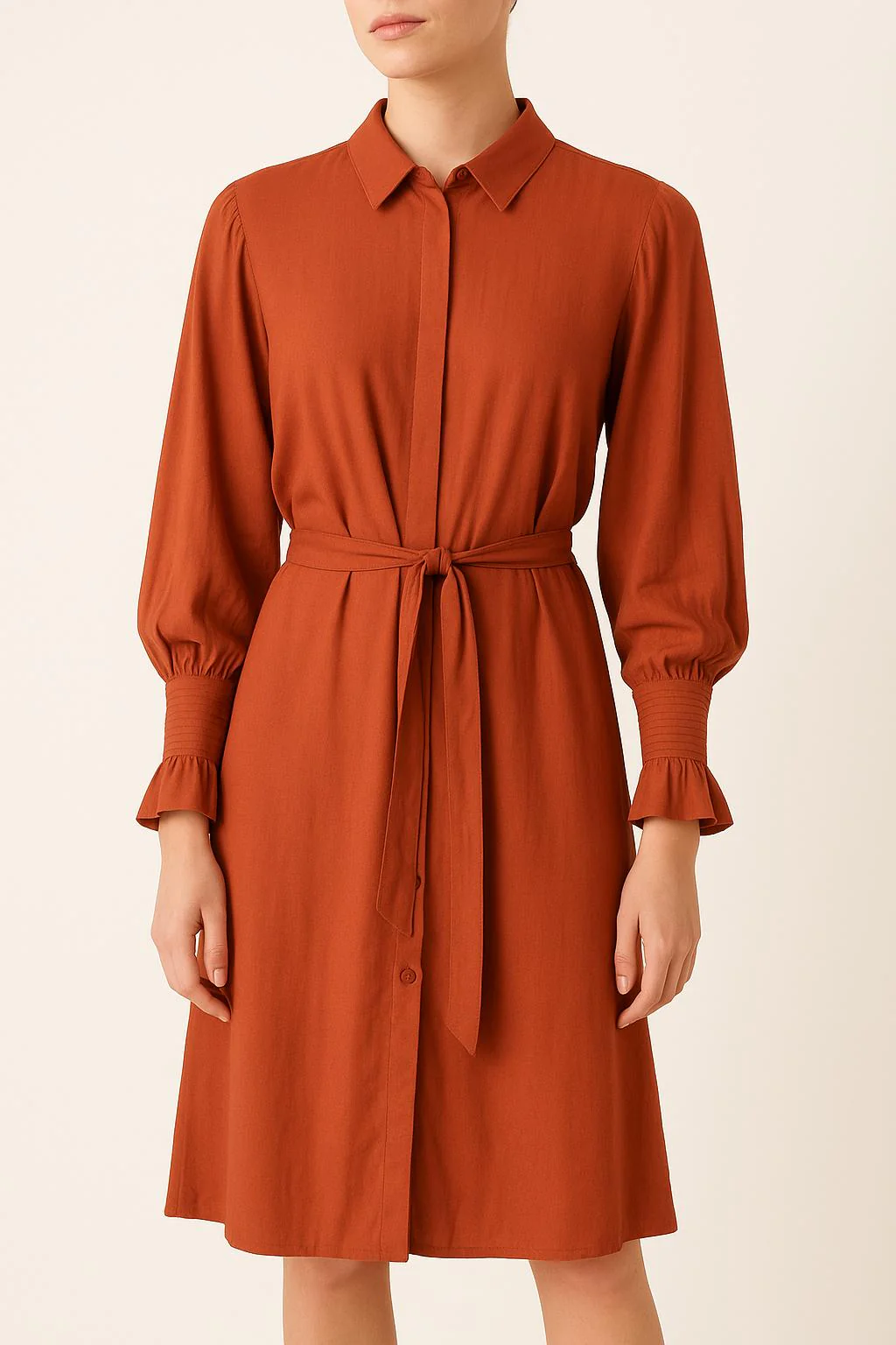 Robe Chemise Orange - Taille S/36