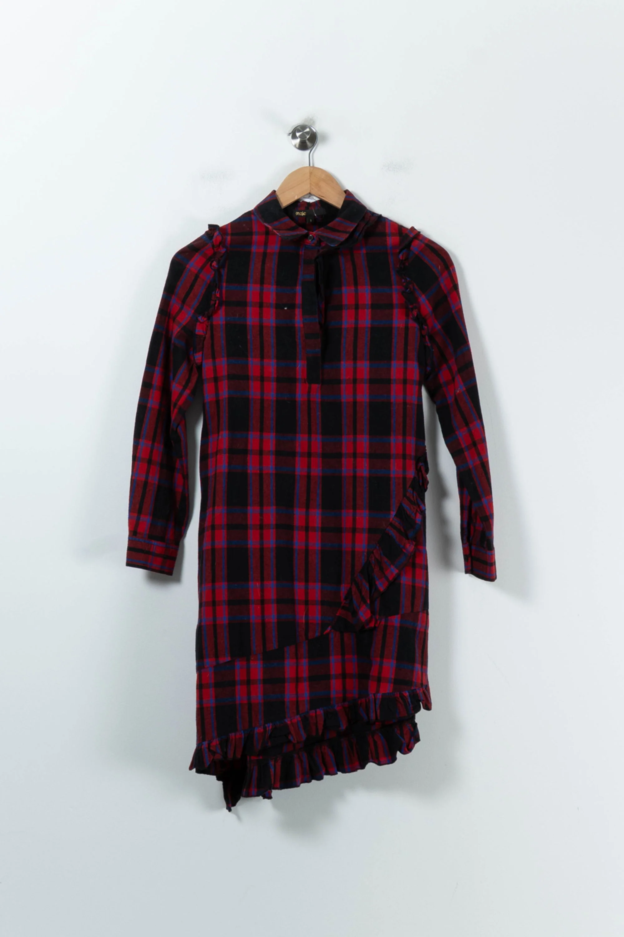 Robe Chemise Rouge et Noire - Taille S/36 - Image 2