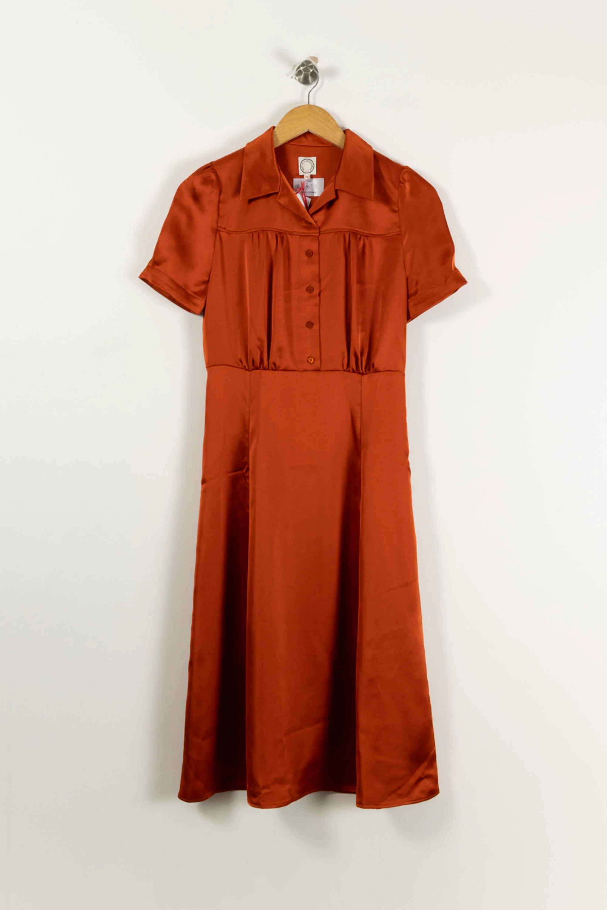 Robe Chemisier Bordeaux - Taille S/36 - Image 2